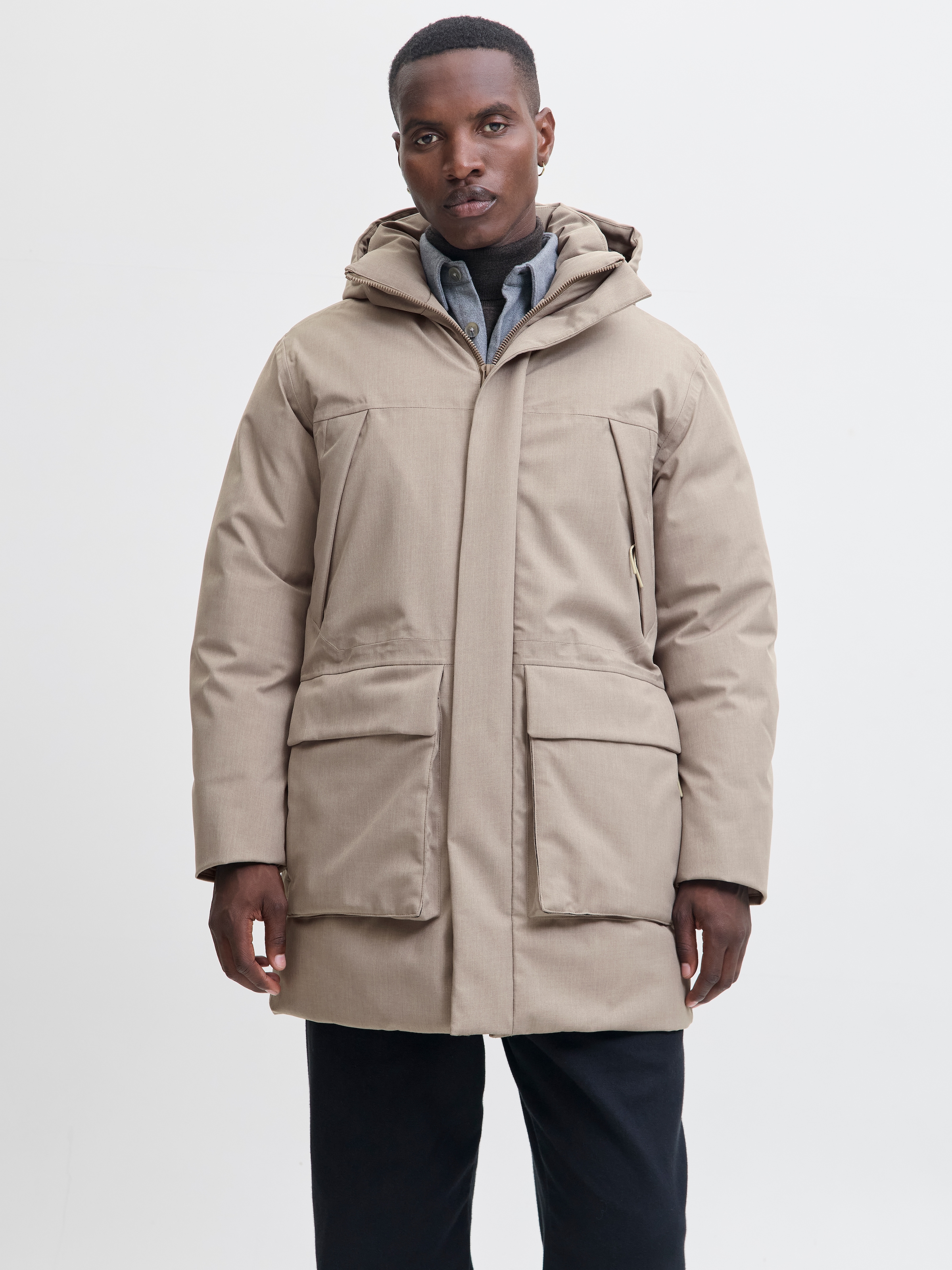 Jack & Jones Parka "JPRCCMOON MELANGE PARKA LN" mit Kapuze günstig online kaufen