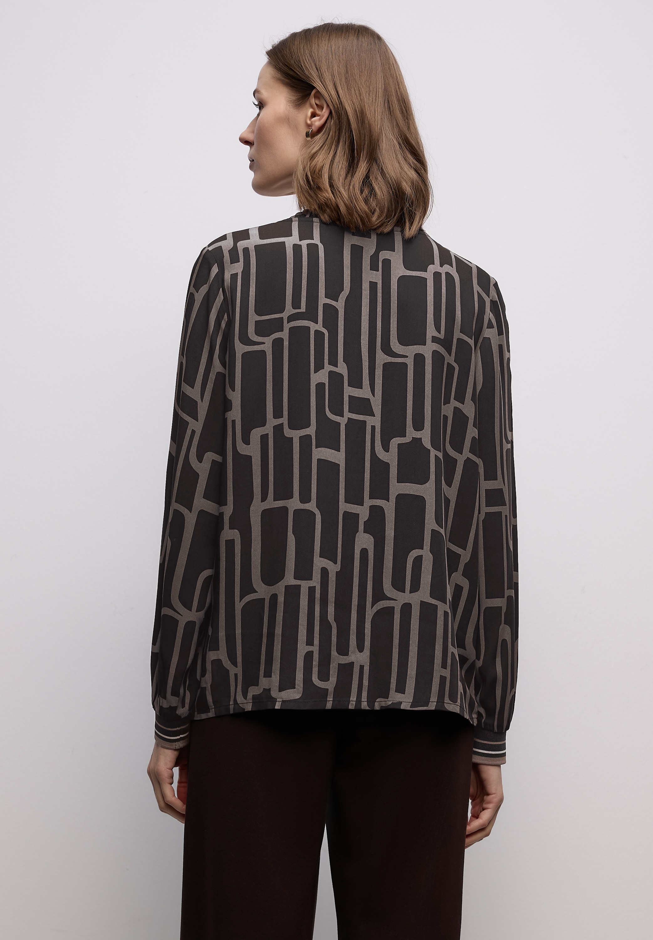 STREET ONE Langarmbluse mit grafischem Muster