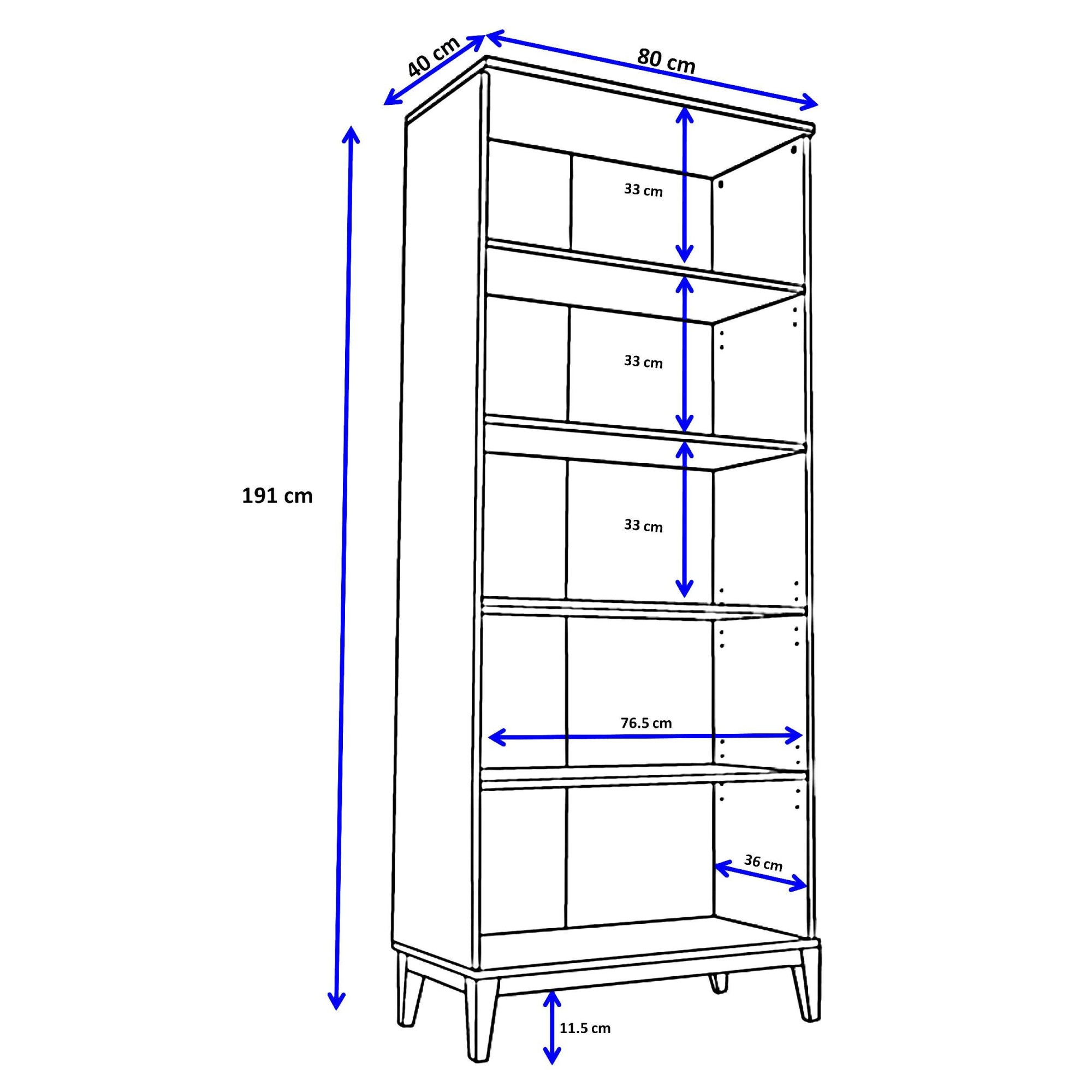 andas Bücherregal »Maryd« mit Untergestell in Holzoptik