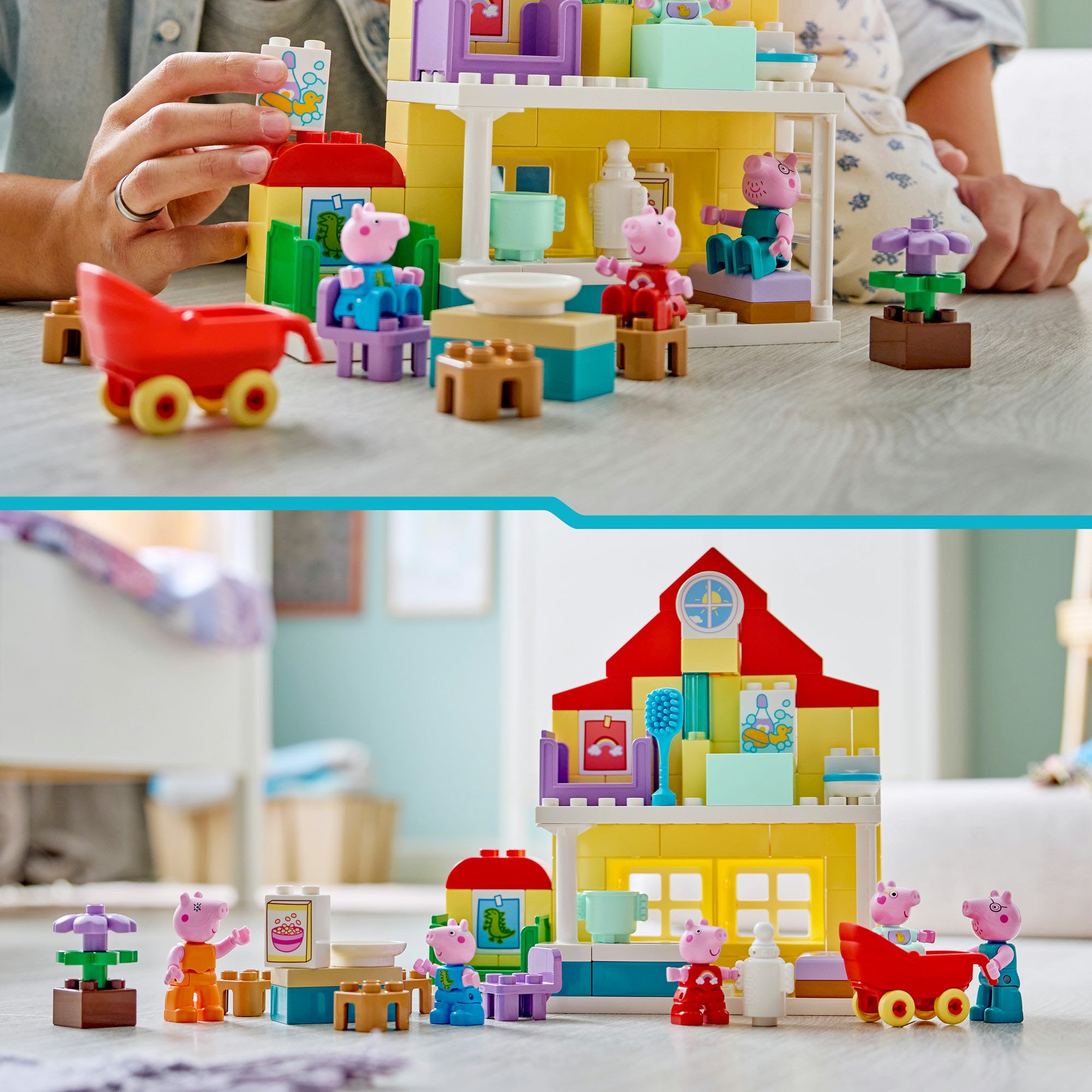 LEGO® Konstruktionsspielsteine »Familienhaus (10467), LEGO DUPLO Peppa Pig«