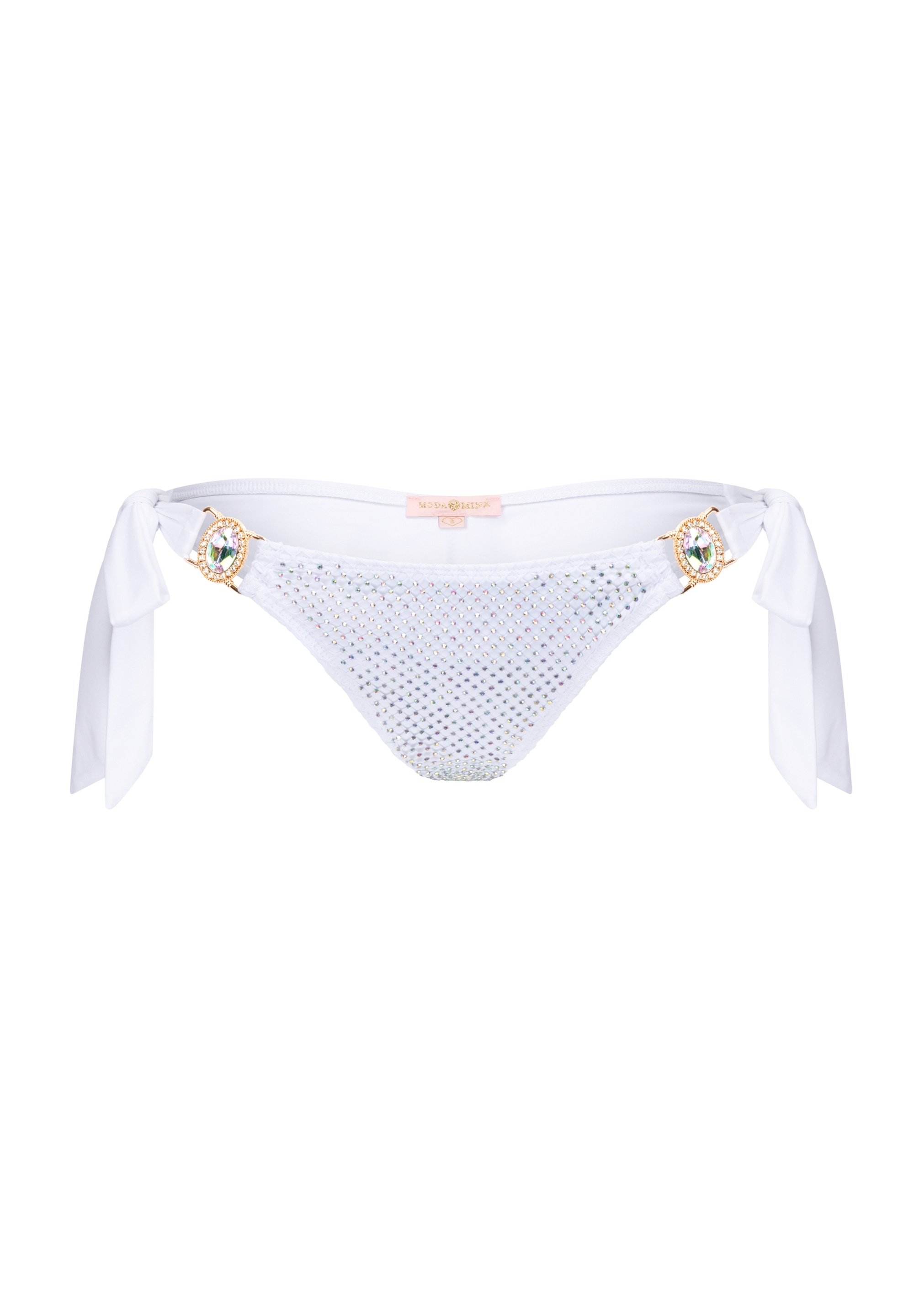Moda Minx Bikini-Hose »Private Island«, (1 St.), mit seitlicher Bindung und tollem Steinbesatz