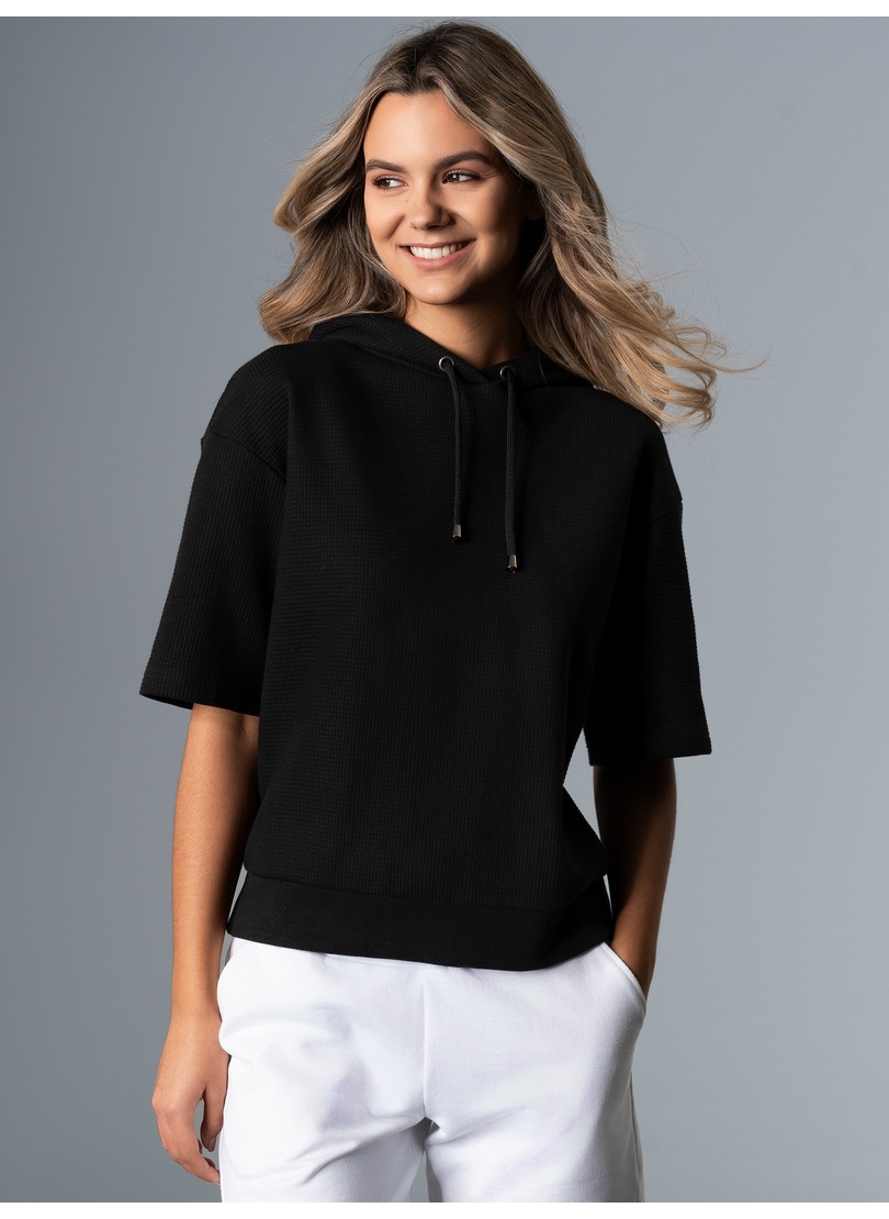 Trigema T-Shirt »TRIGEMA Cropped Kapuzenshirt«, (1 tlg.)