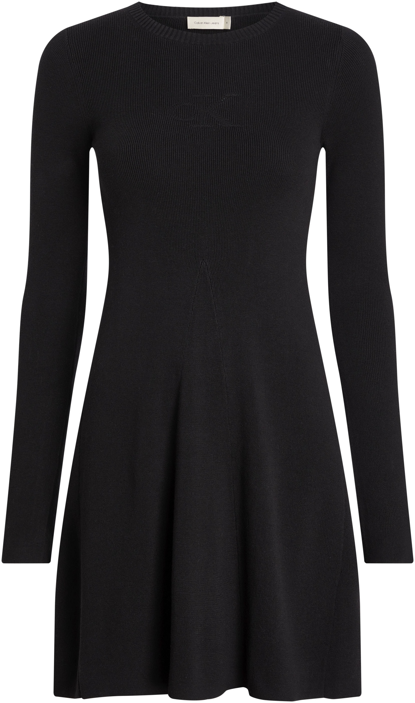 Calvin Klein Jeans Skaterkleid »CK INTARSIA SWEATER DRESS«, mit Logostickerei