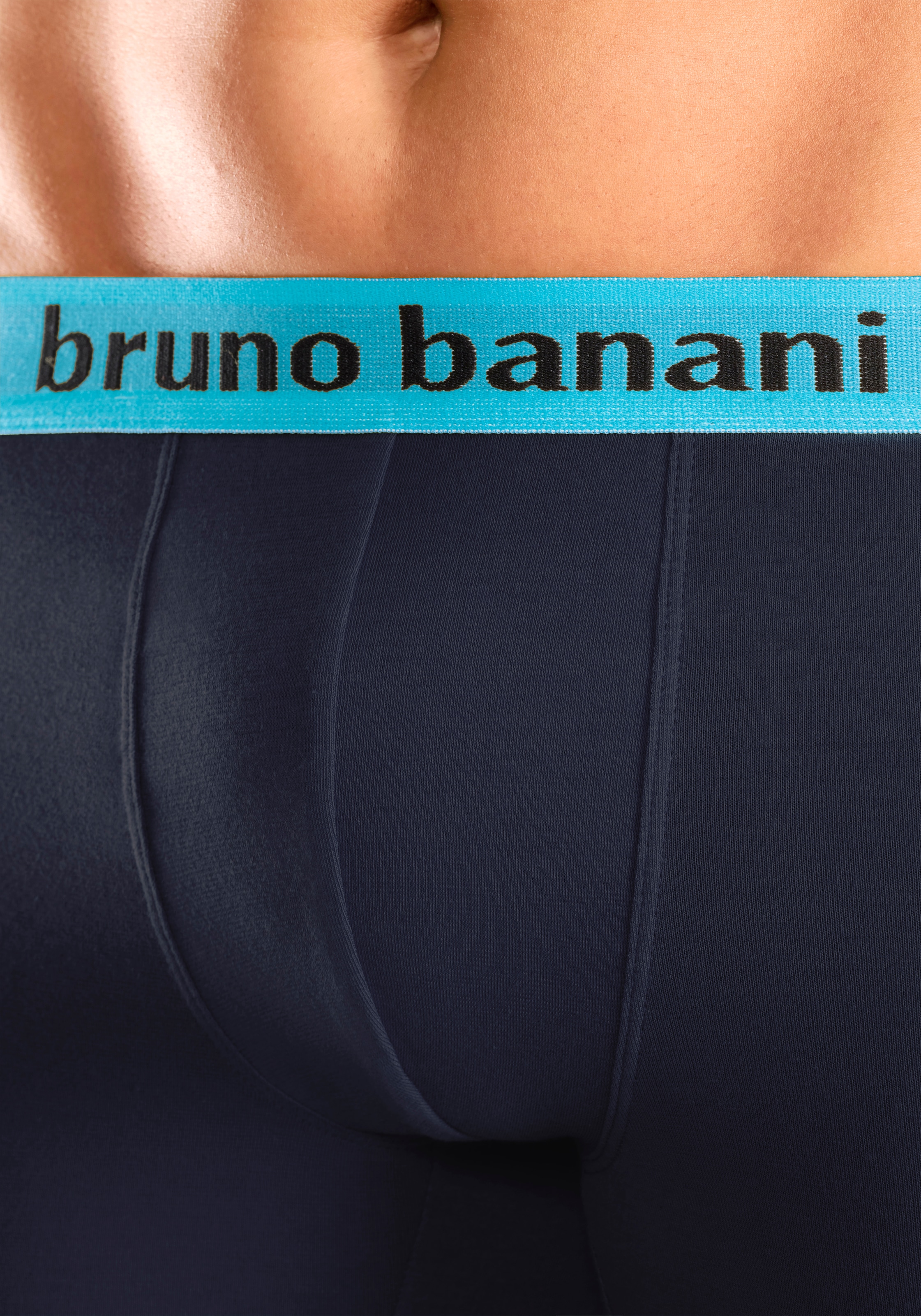 Bruno Banani Boxer »Unterhose für Herren«, (Packung, 4 St.), mit längerem Bein und auffälligen Logobund