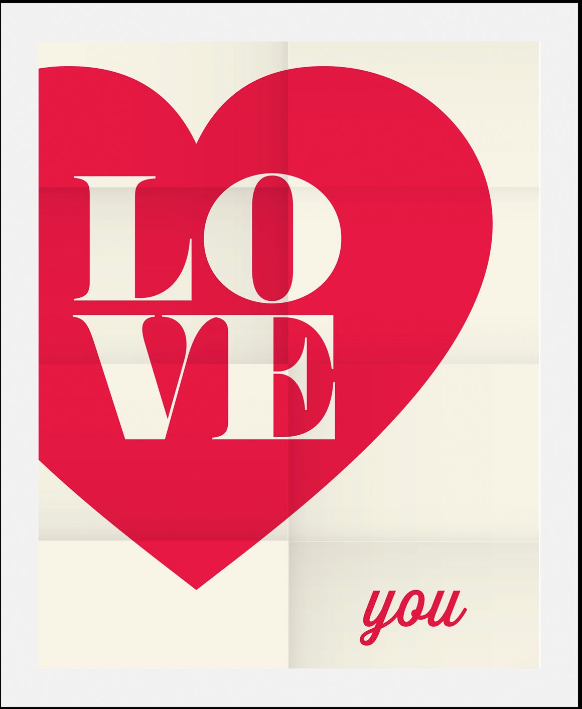 queence Bild "Love you" Herz  Herzbilder  Liebessprüche  Schriftzug 1 Stk. günstig online kaufen
