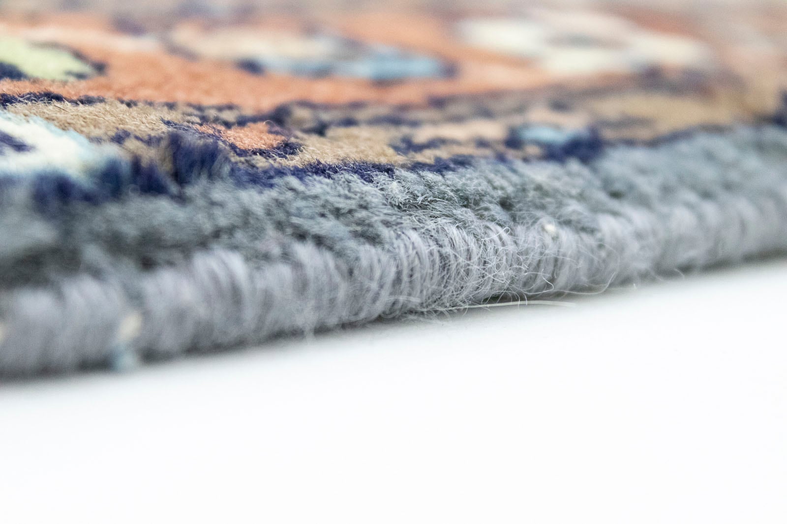 handgeknüpft blau«, Teppich | rechteckig Wollteppich BAUR »Sarough morgenland