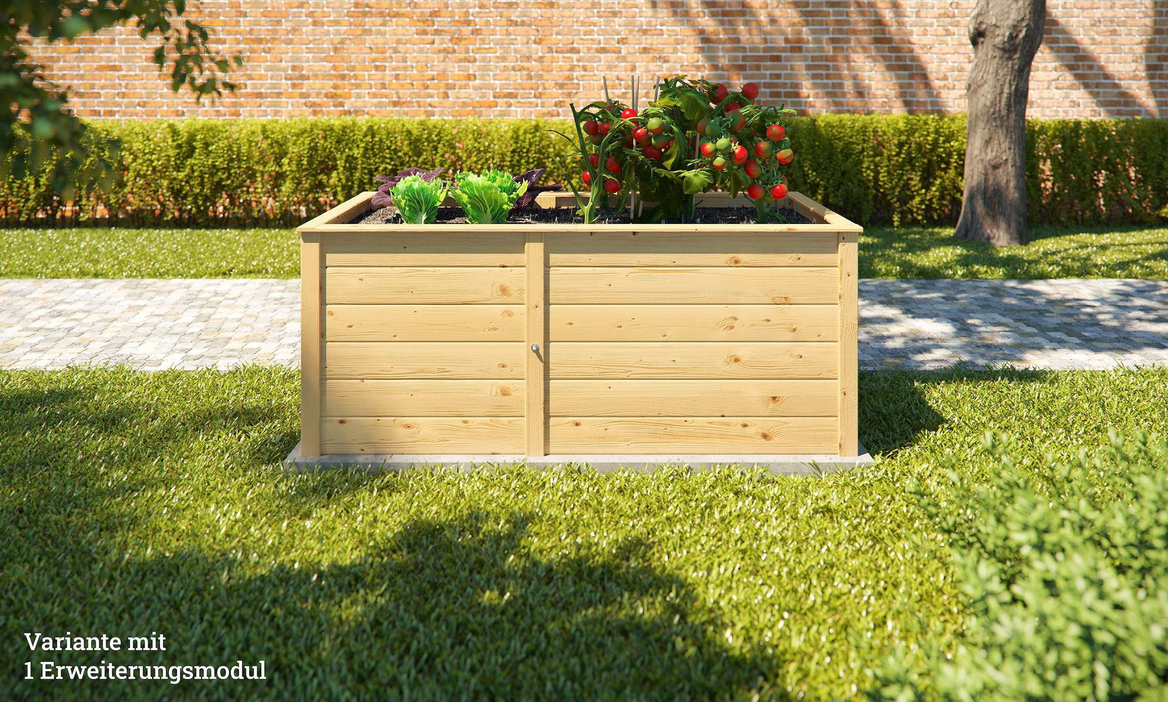 weka Hochbeet »Modular« Ergänzungssatz , 21 mm, natur, 67 cm