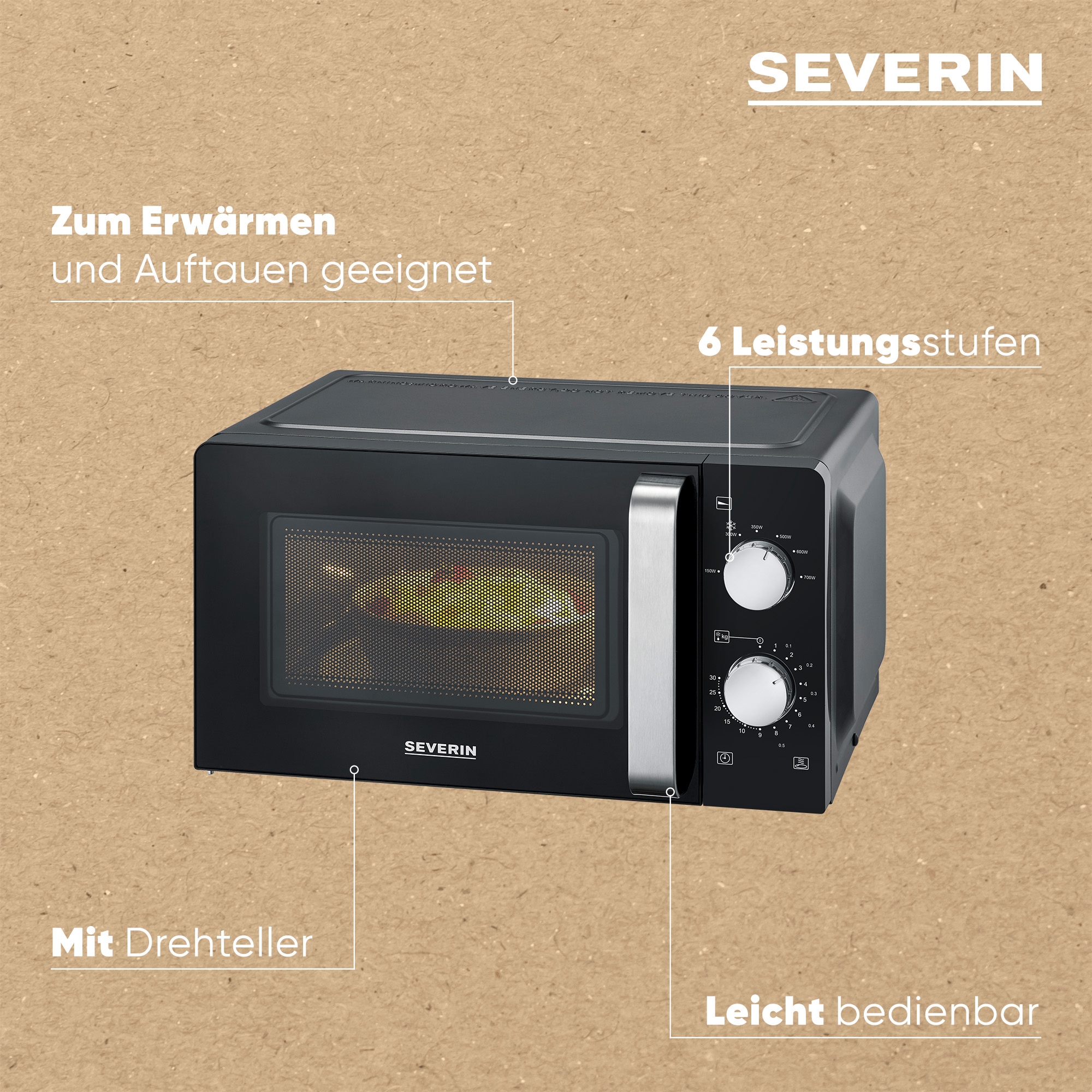 Severin Mikrowelle »MW 7886 Mikrowelle Solo« Mikrowelle 1100 W