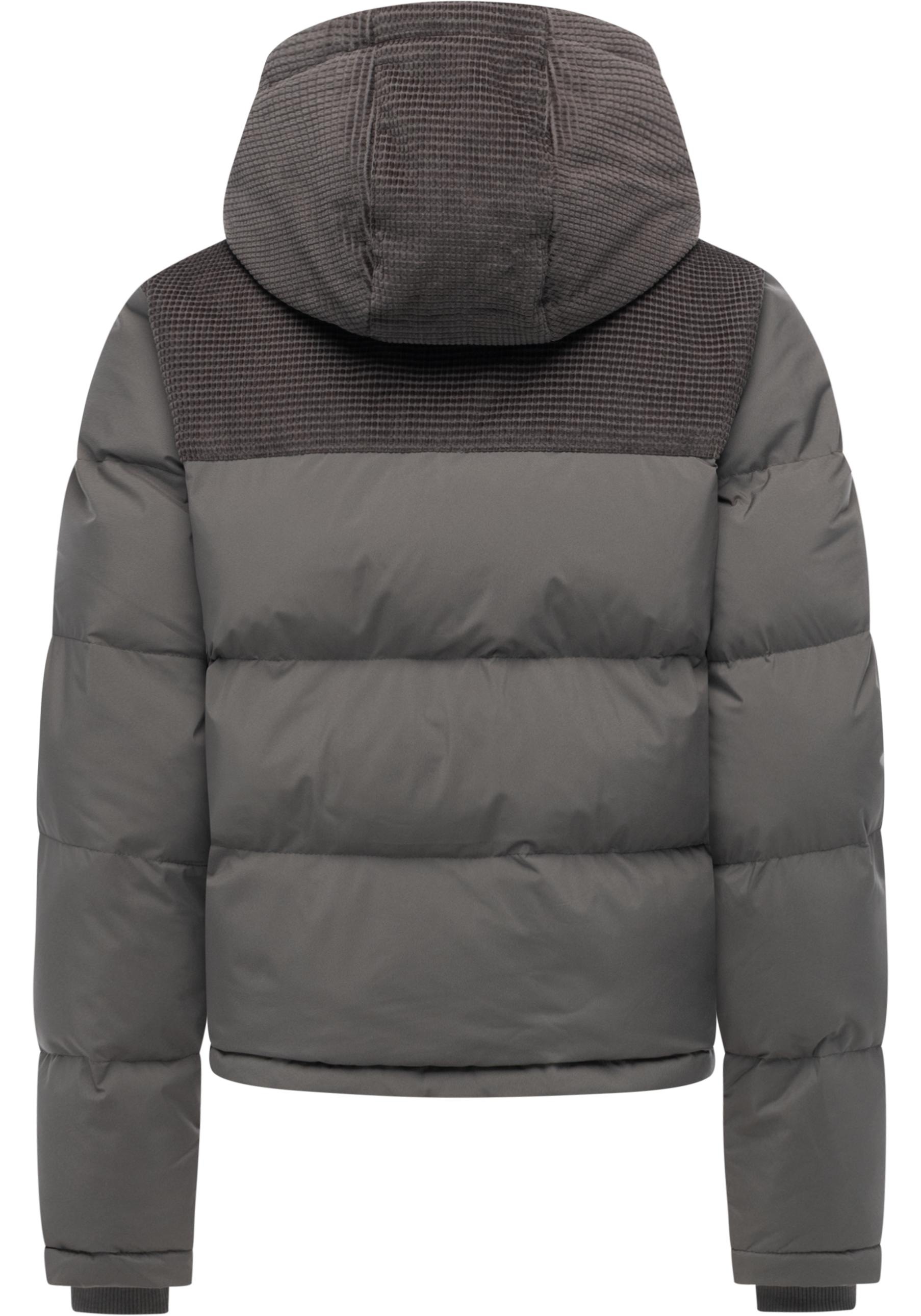 Steppjacke RAGWEAR "Amazze", Damen, Gr. XL (42), stein, Obermaterial: 100% Polyester; Obermaterial Einsatz: 100% Baumwolle; Innenfutter: 100% Polyester; Wattierung: 100% Polyester, gerade hüftlang, hoch geschlossener Ausschnitt, Ärmel ohne Ärmelschlitz Ri 2