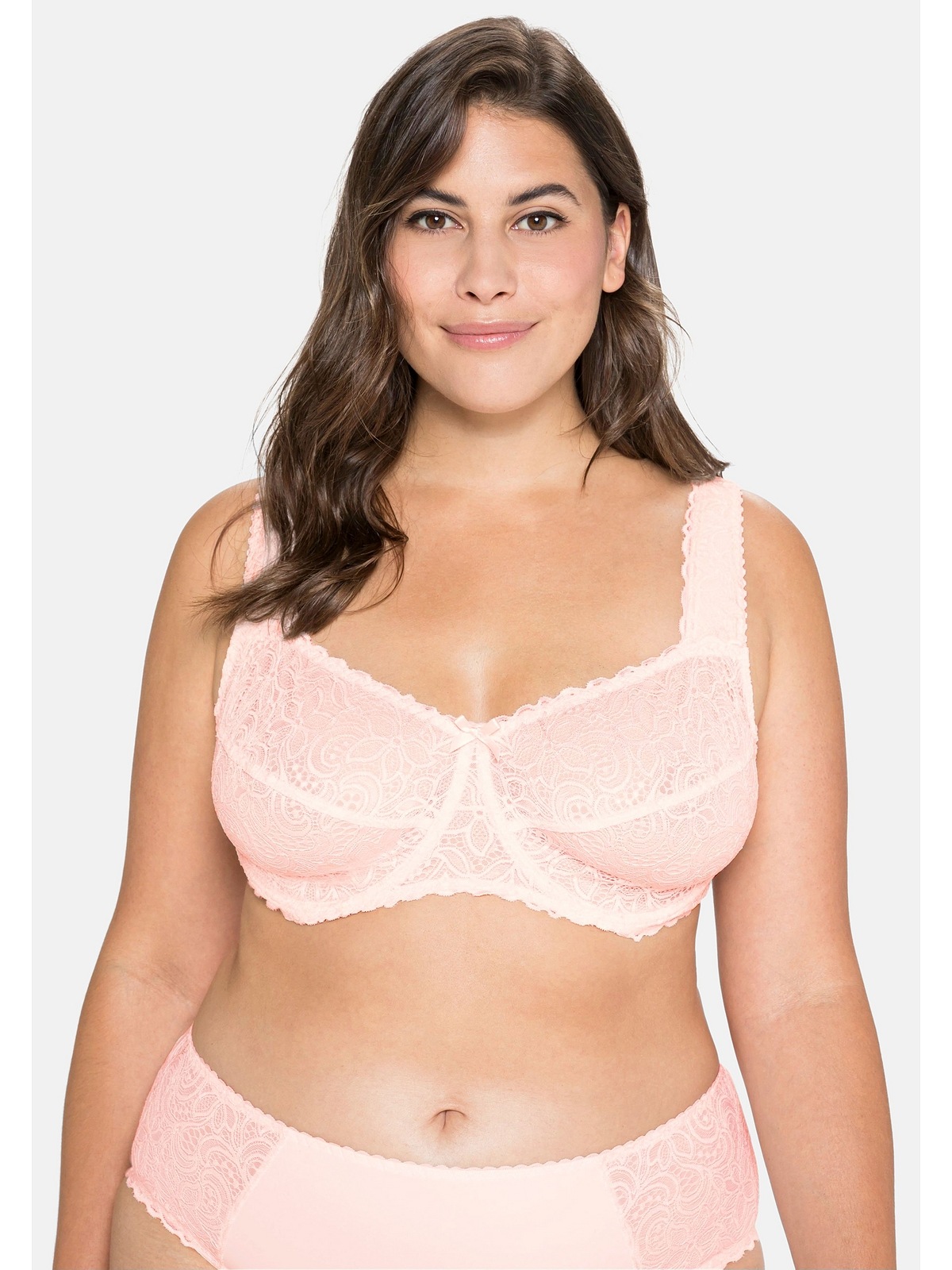 AISILIN Damen BH Mit Spitze Große Größen Ohne Polster Bügel Vollschalen