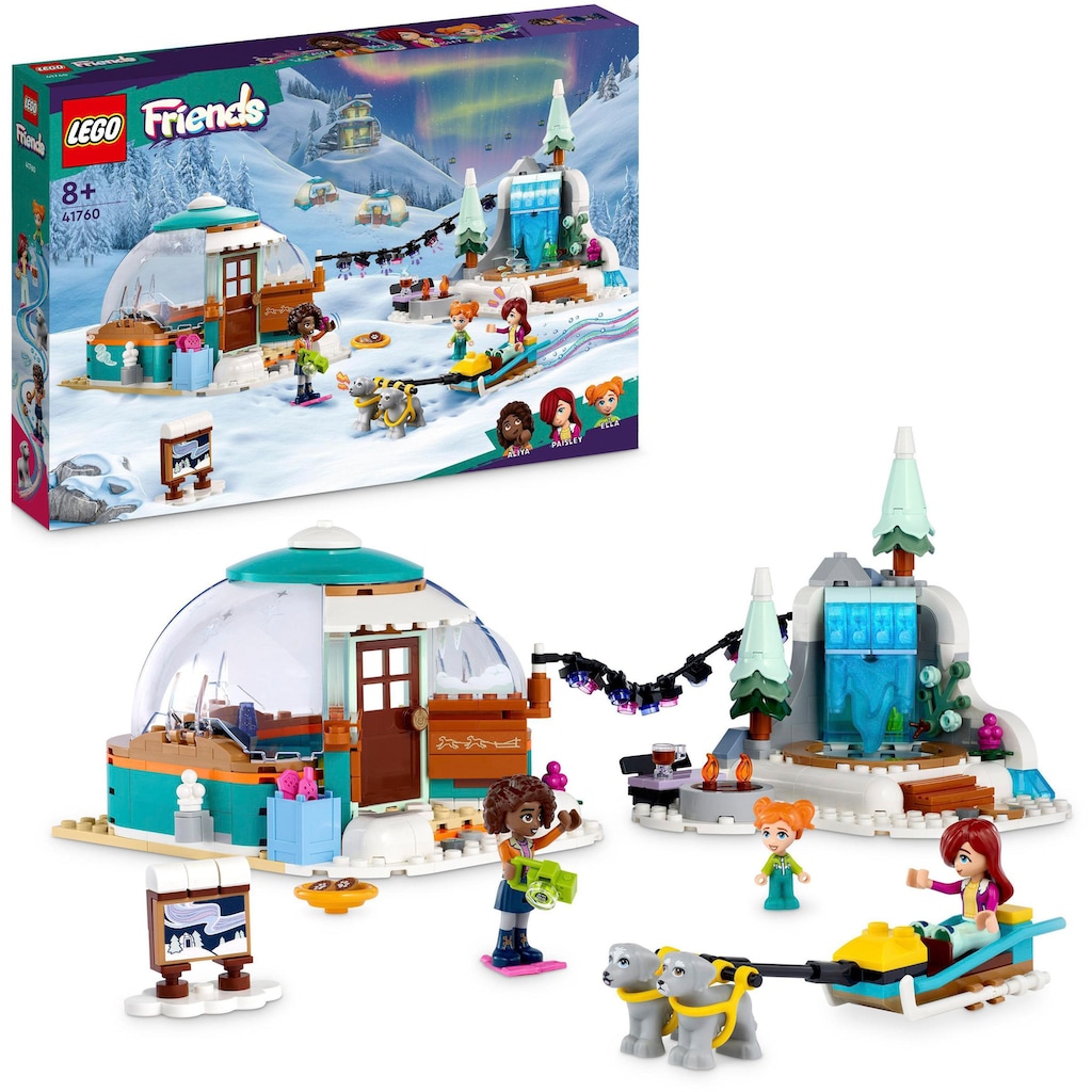 LEGO® Konstruktionsspielsteine »Ferien im Iglu (41760), LEGO® Friends«, (491 St.)