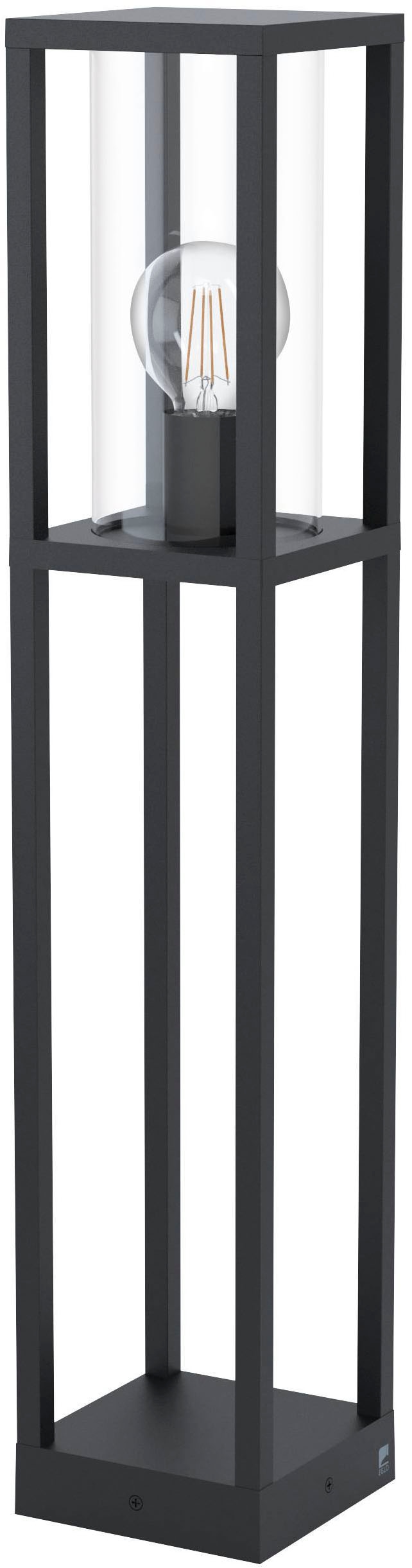 EGLO Stehlampe »Cascinetta Außen Stehlampe, Standlampe Vintage Retro, E27, IP44, Lampe« E27 1 Stk. Stehleuchte - L15 x B15 x H79,5 cm - schwarz - 1X40W exkl.