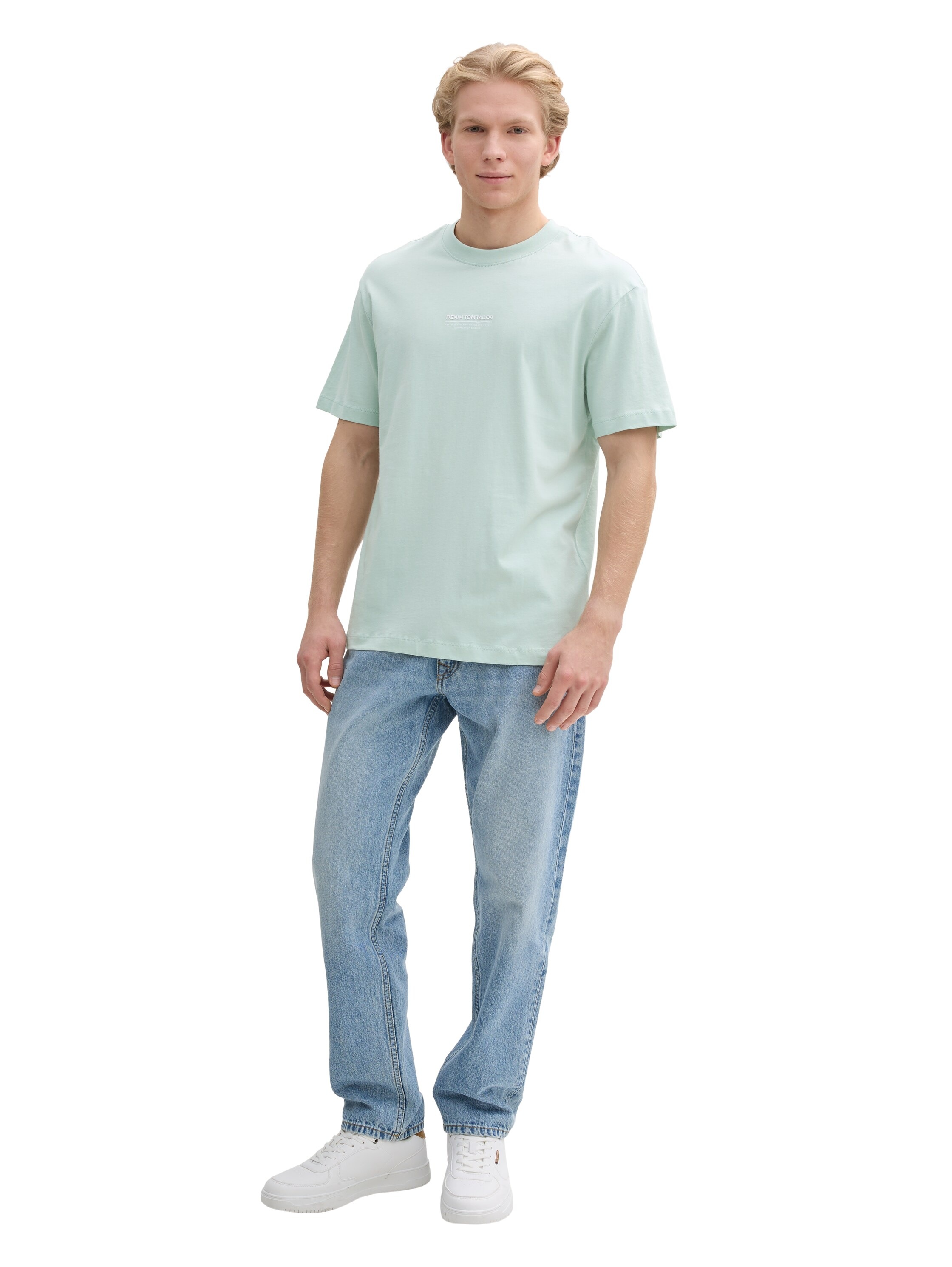 TOM TAILOR Denim T-Shirt, mit Marken-Frontprint