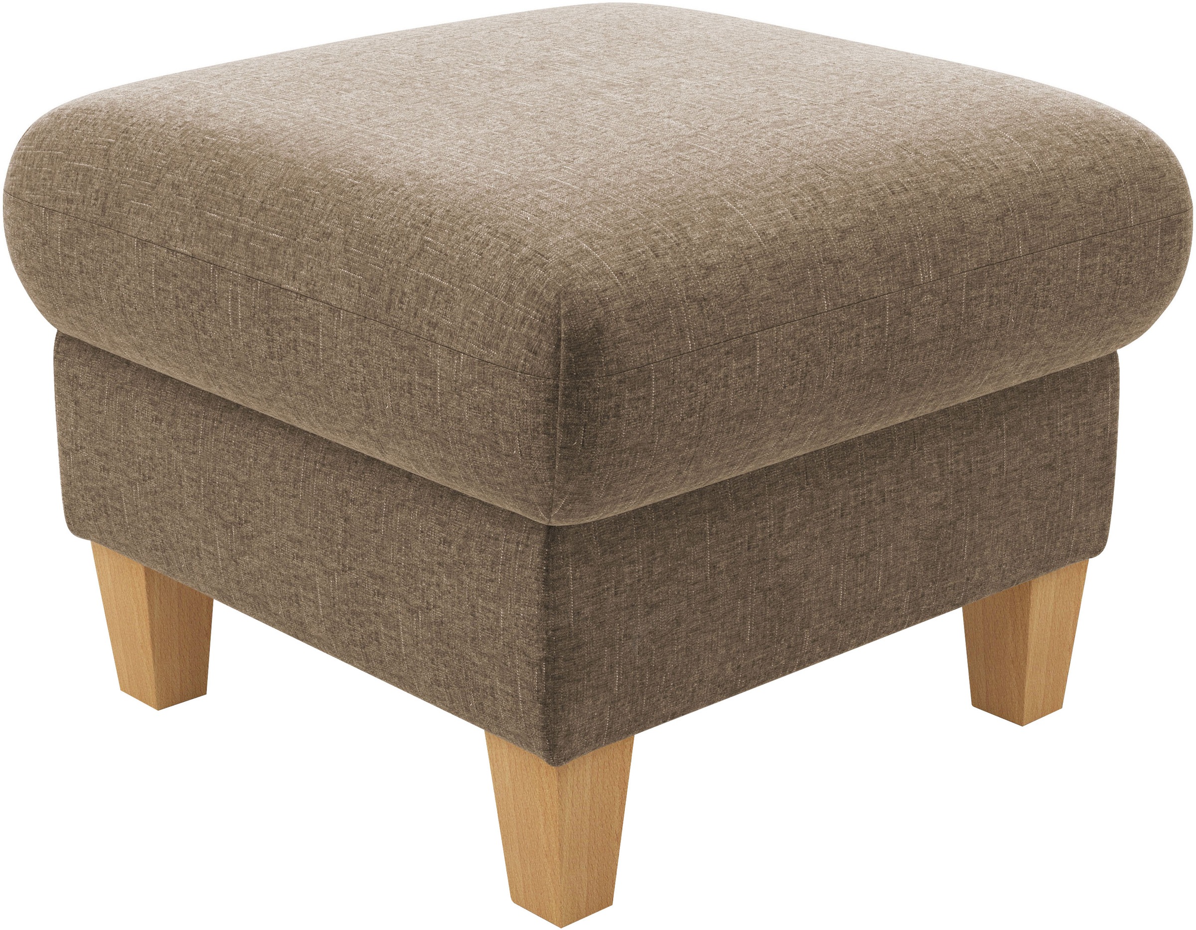 Home affaire Polsterhocker »Rochelle«, (1 St.), Massive 12 cm Holzbeine