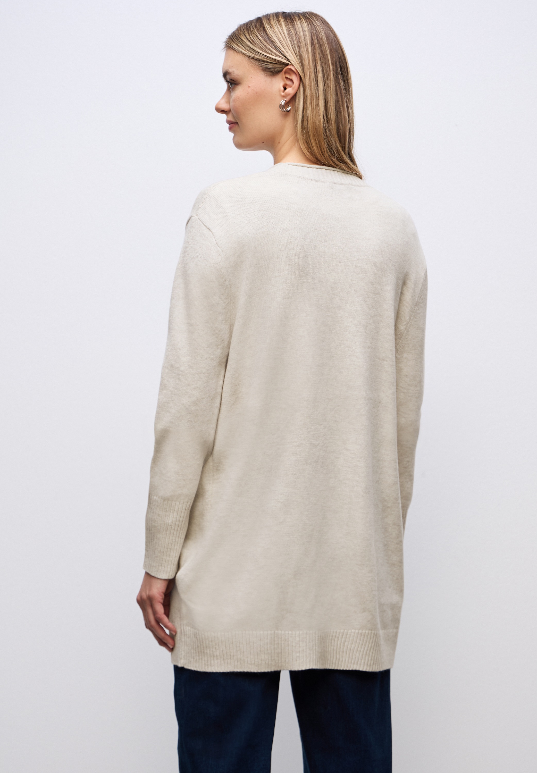 STREET ONE Strickjacke, in Unifarbe günstig online kaufen