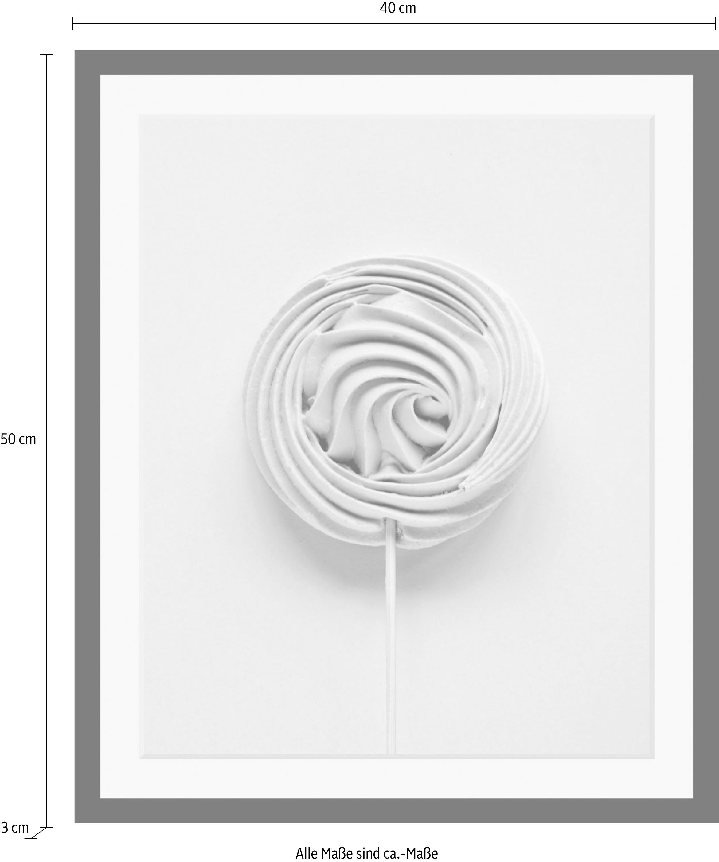 queence Bild »Lolli«, Süßigkeiten-Süßspeisen-Lebensmittel, HD Premium Poster-Druck inkl. Holzrahmen