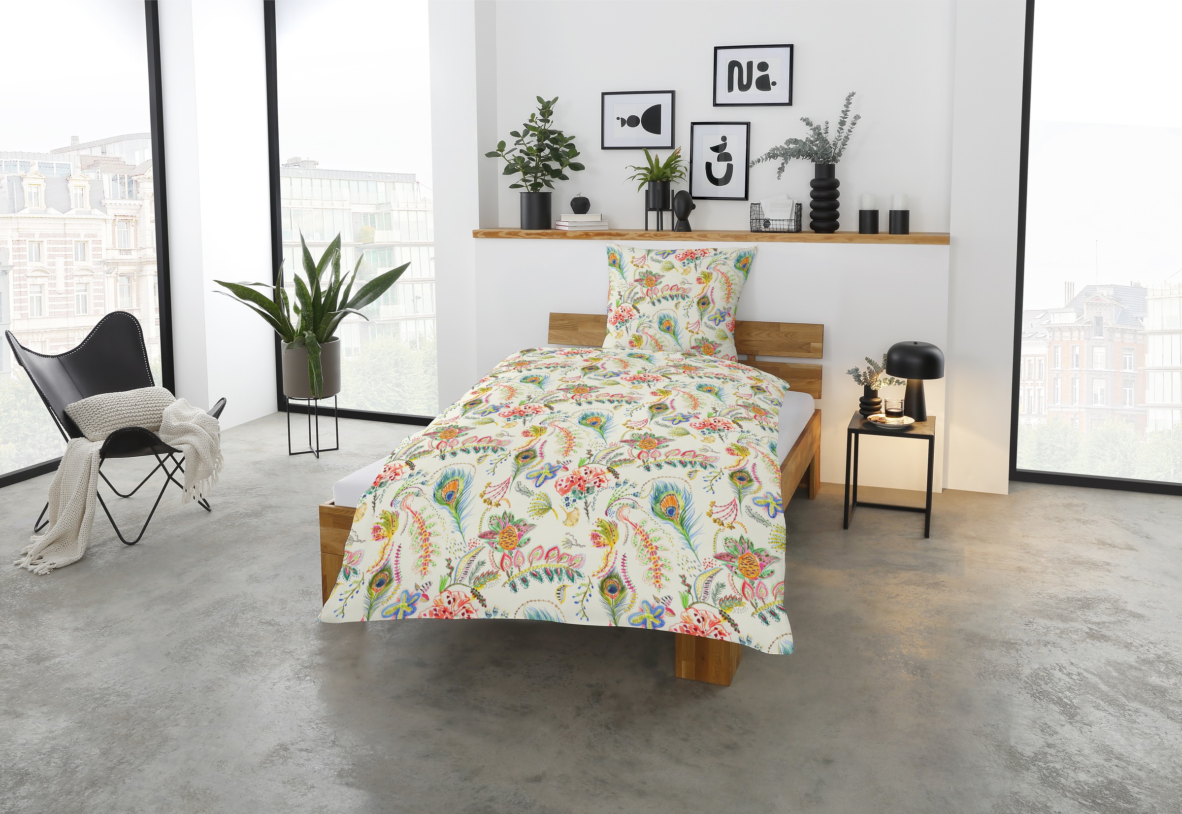 CASATEX Bettwäsche "Clarissa" 2 Stk. frische Farben, verspieltes Design günstig online kaufen