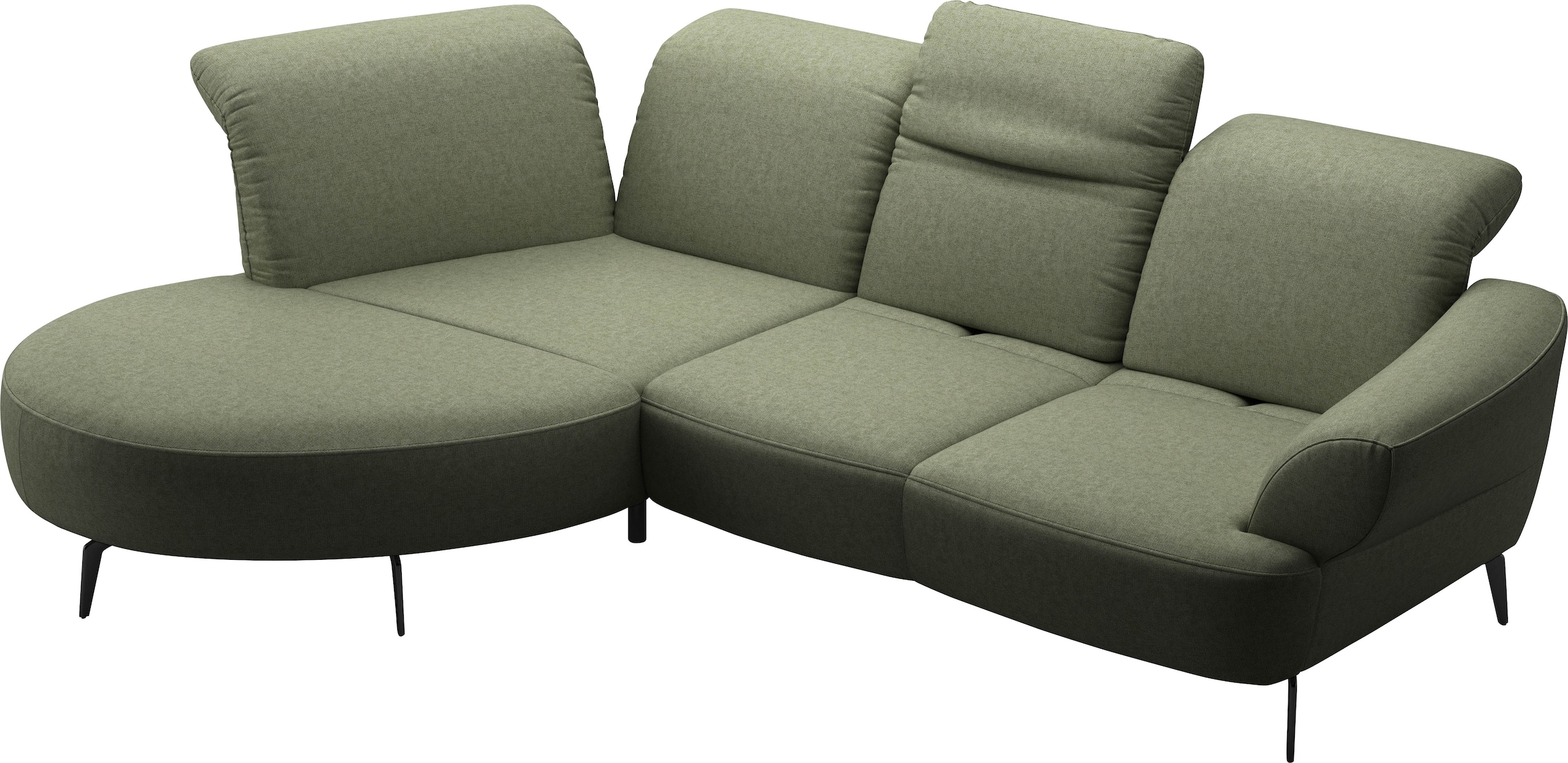 sit&more Ecksofa »Dance«, inkl.System Click&Seat und Sitztiefenverstellung