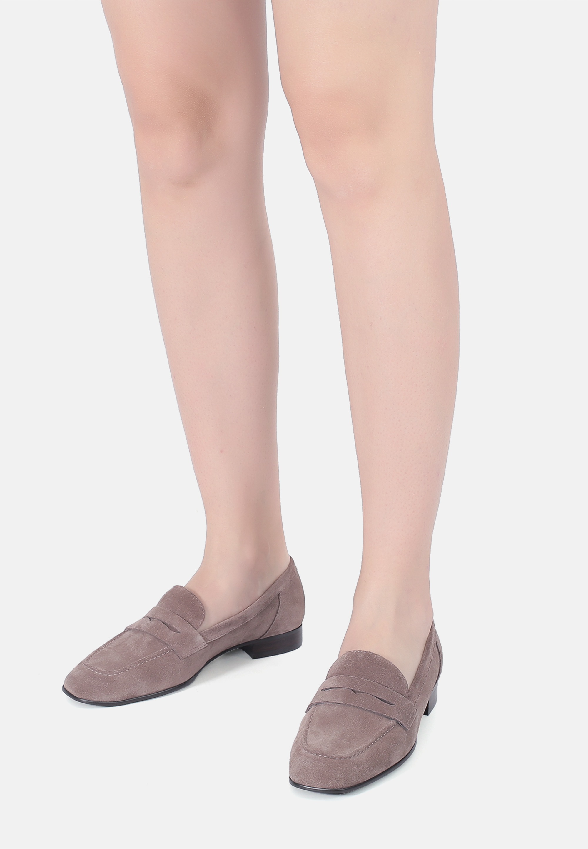 ekonika Slipper, aus samtigem Veloursleder
