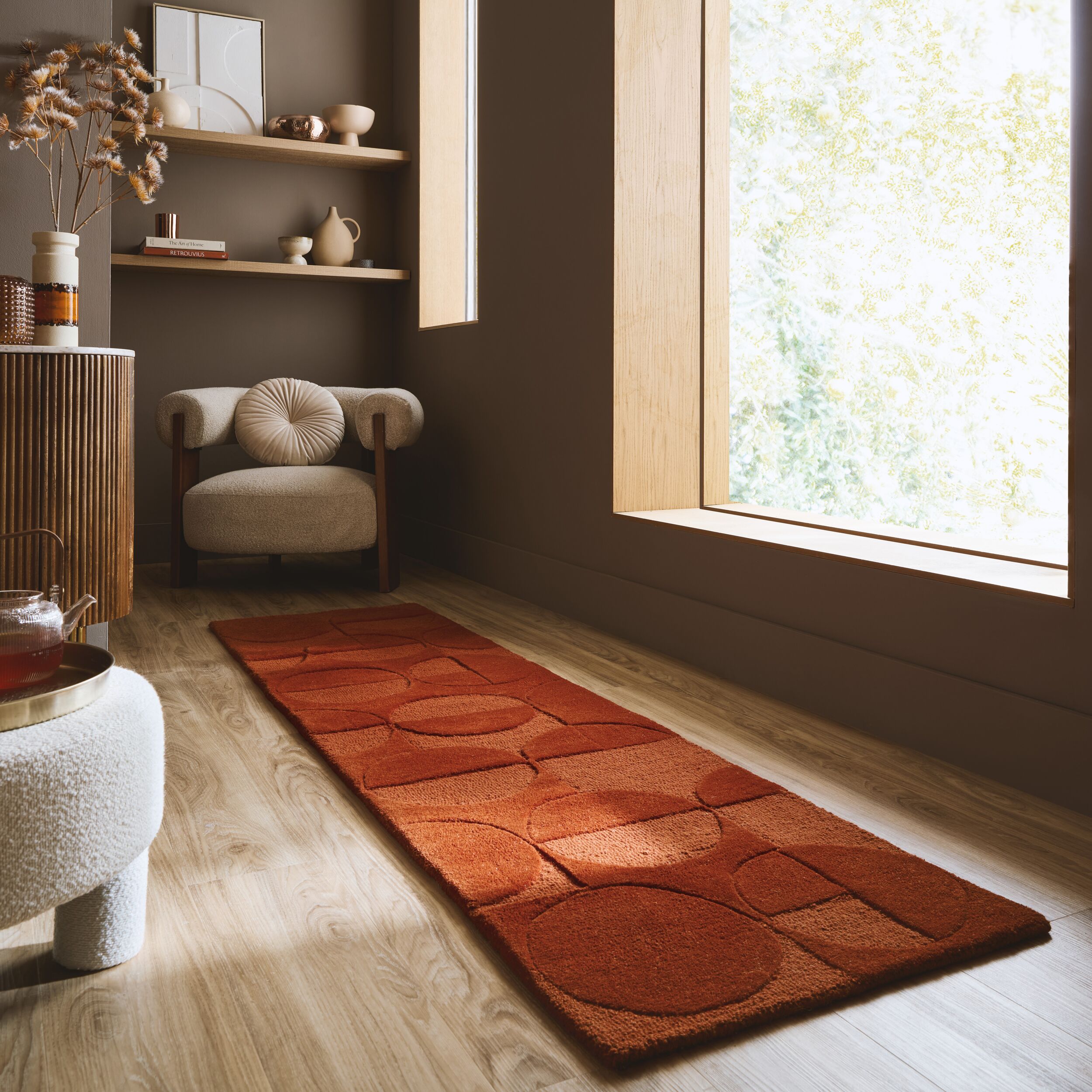 FLAIR RUGS Teppich "GIGI" rechteckig 8 mm Höhe aus 100% Wolle, geometrisches Design, fußbodenheizungsgeeignet