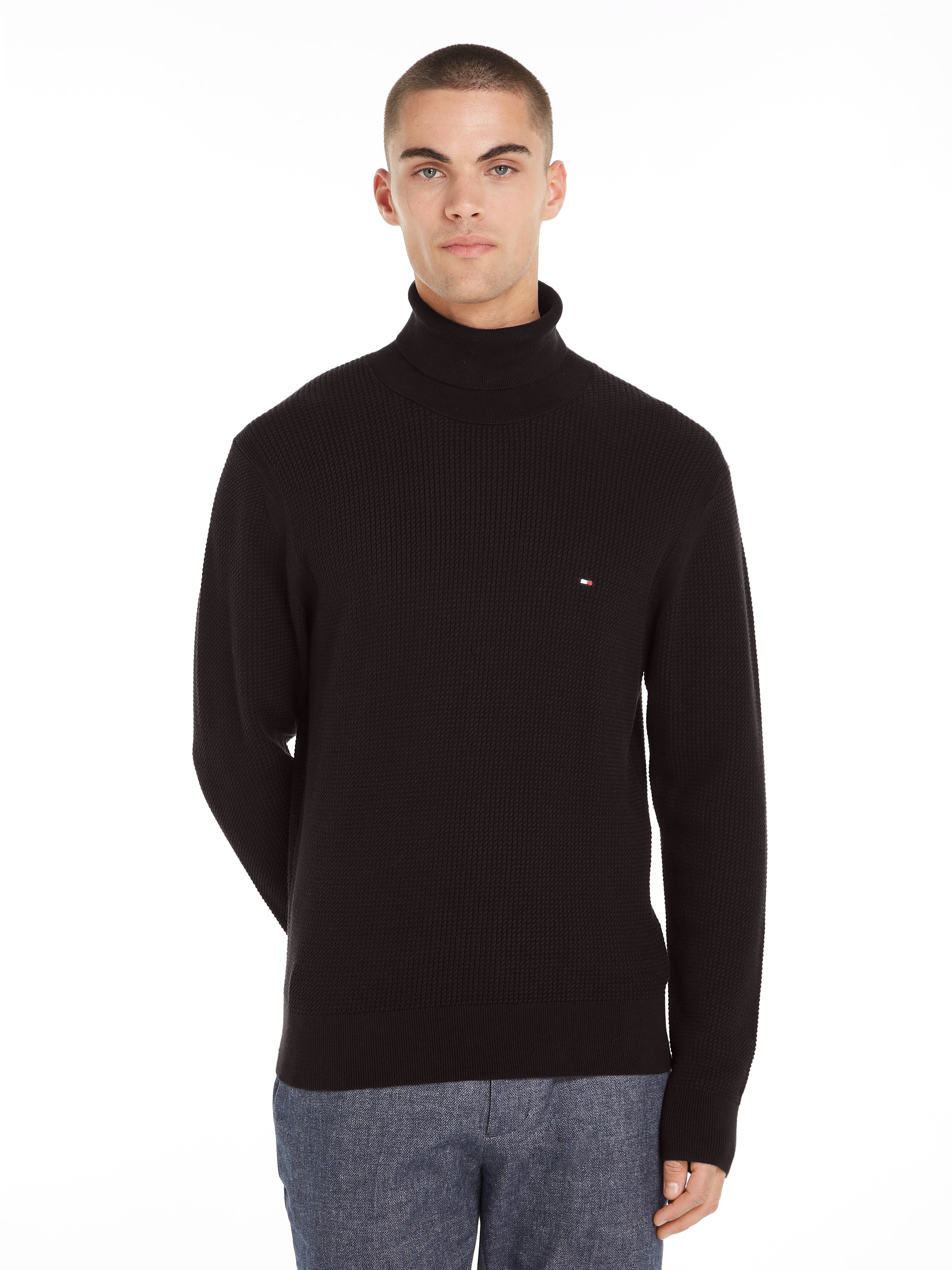 Rollkragenpullover »STRUCTURE ROLL NECK«