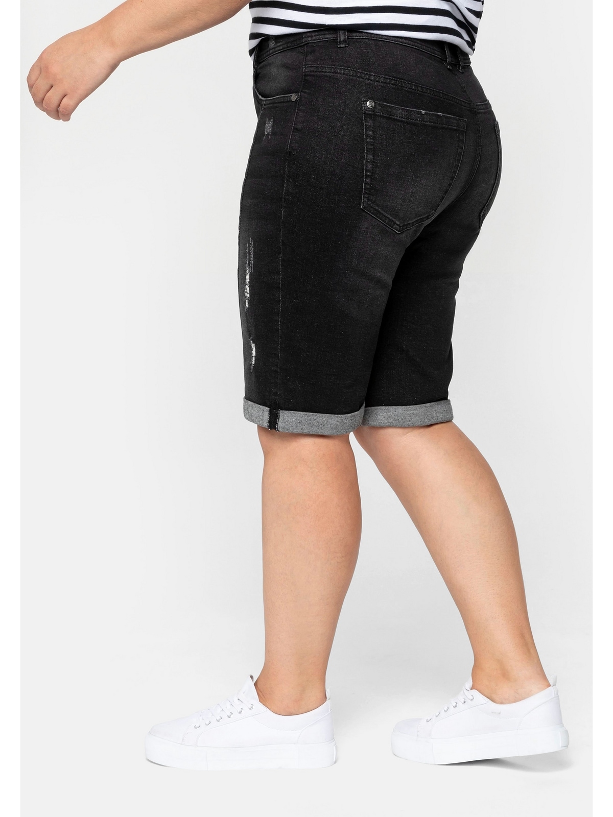 Jeansbermudas für | mit Sheego Stretch-Anteil bestellen BAUR Größen«, »Große