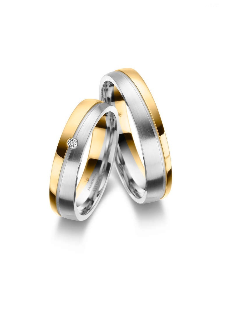 Marrya Partnerring, 333 Bicolor Trauringe Eheringe Partnerringe – das Zeichen Eurer Liebe