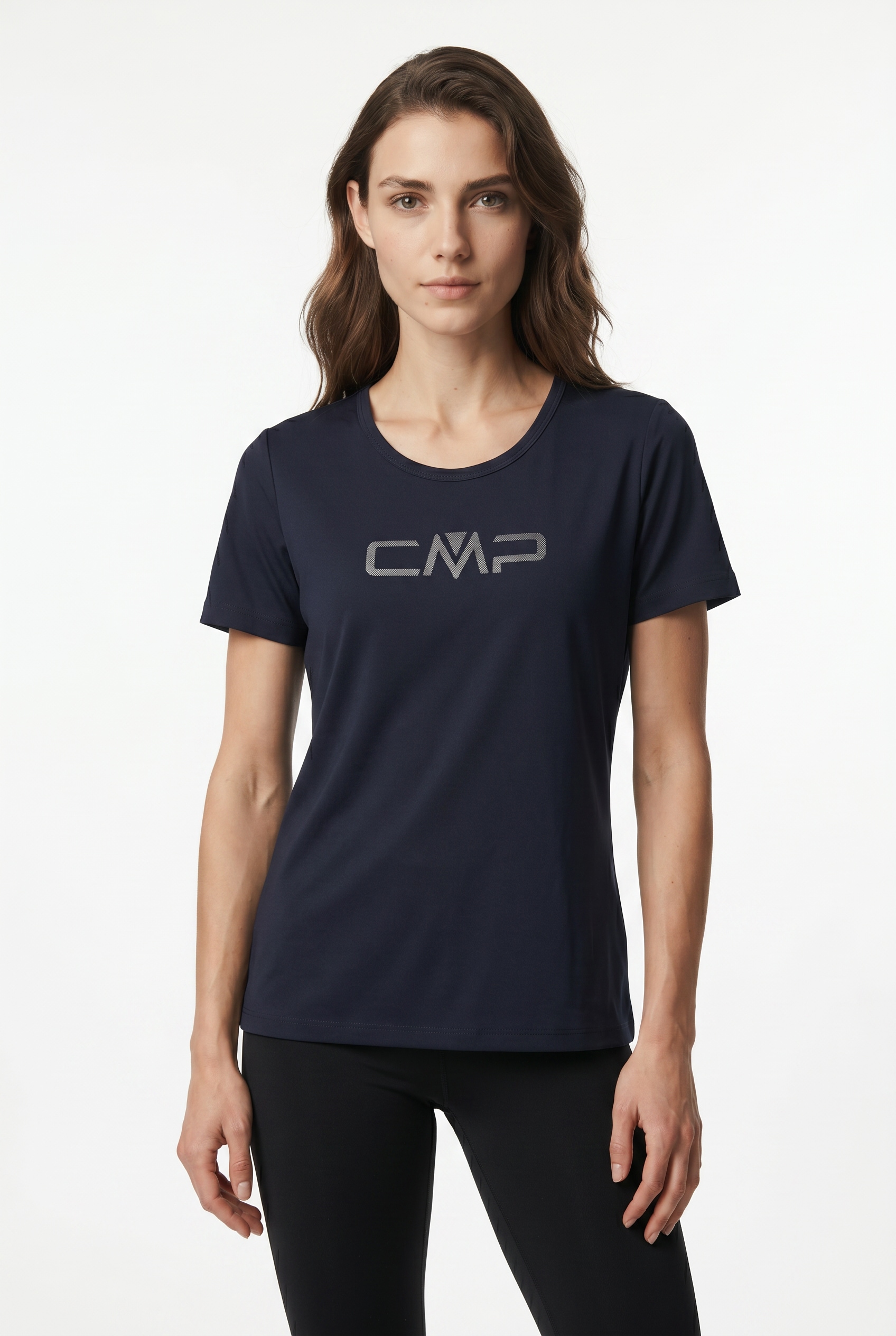 CMP Funktionsshirt "WOMAN CO T-SHIRT" für Erwachsene, mit sportlichem Stil, Kurzarm, gerader Abschluss