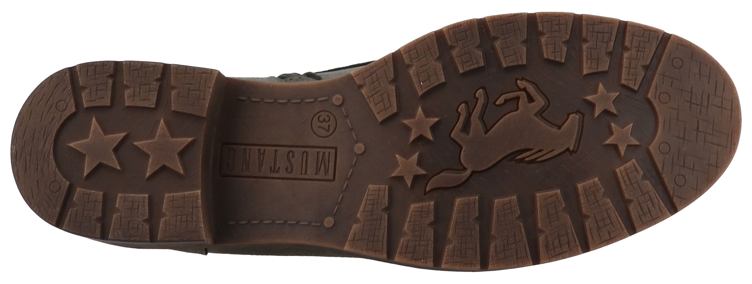 Mustang Shoes Winterstiefelette »Elfi«  Winterstiefel mit Reißverschluss und markanter Schnürung