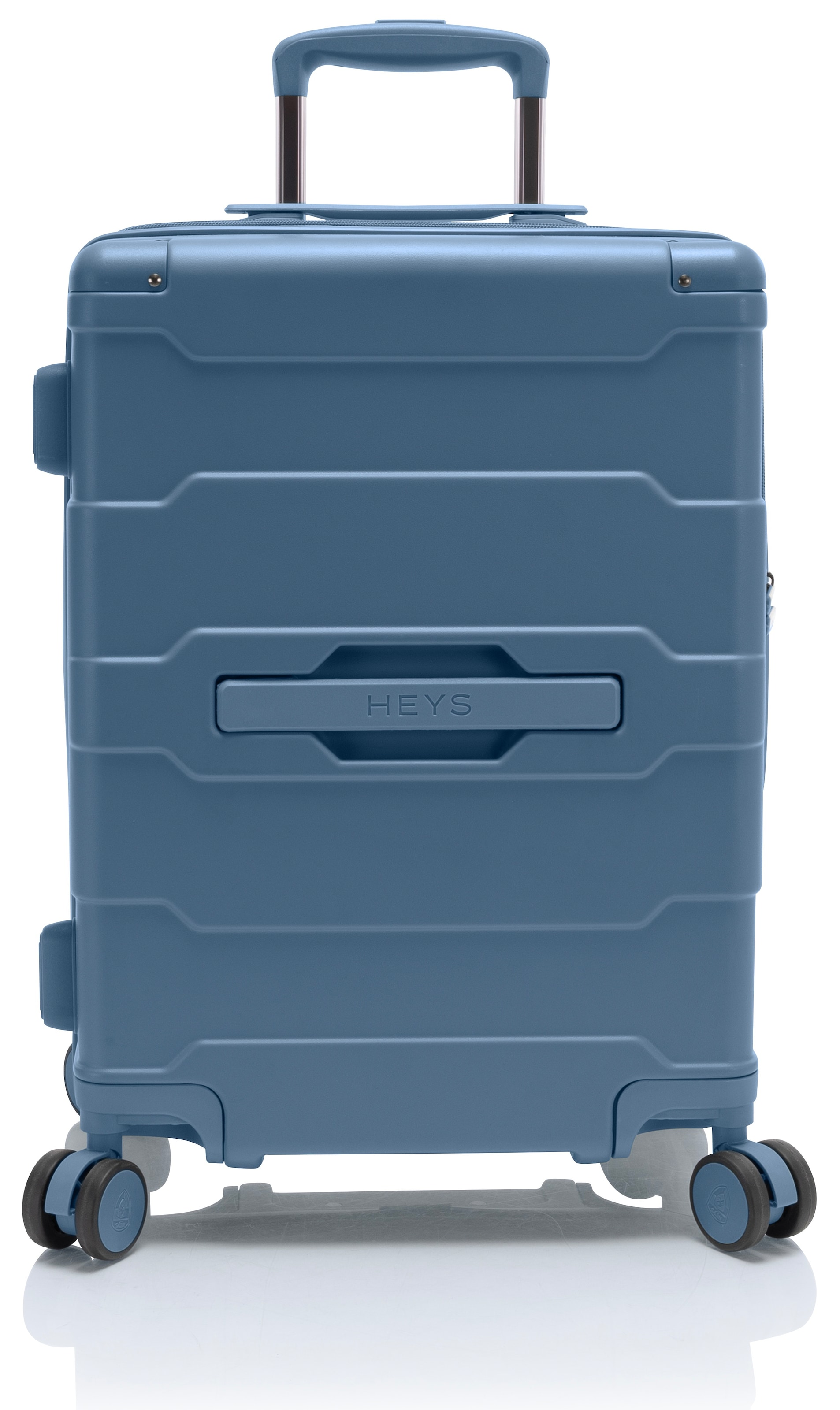 HEYS Hartschalen-Trolley "ReNew, verschiedene Größen und Farben", blau, Kunststoff, clean, matt, Basic, Koffer, herausnehmbares Innenfutter