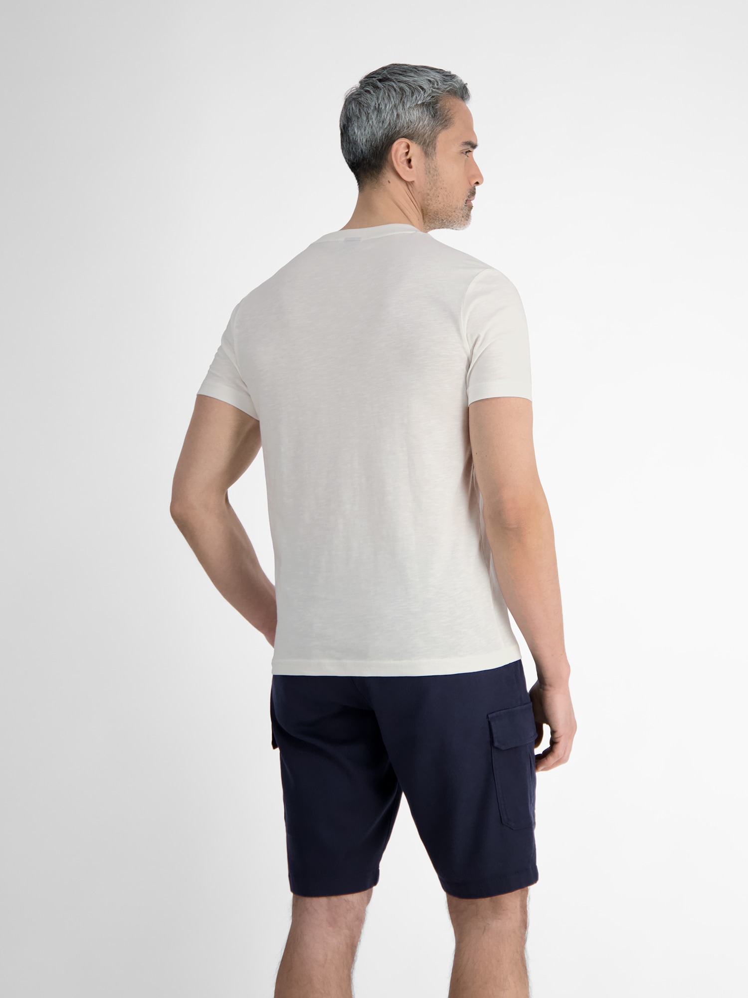 LERROS T-Shirt »Herren T-Shirt mit sommerlichem Brustprint«