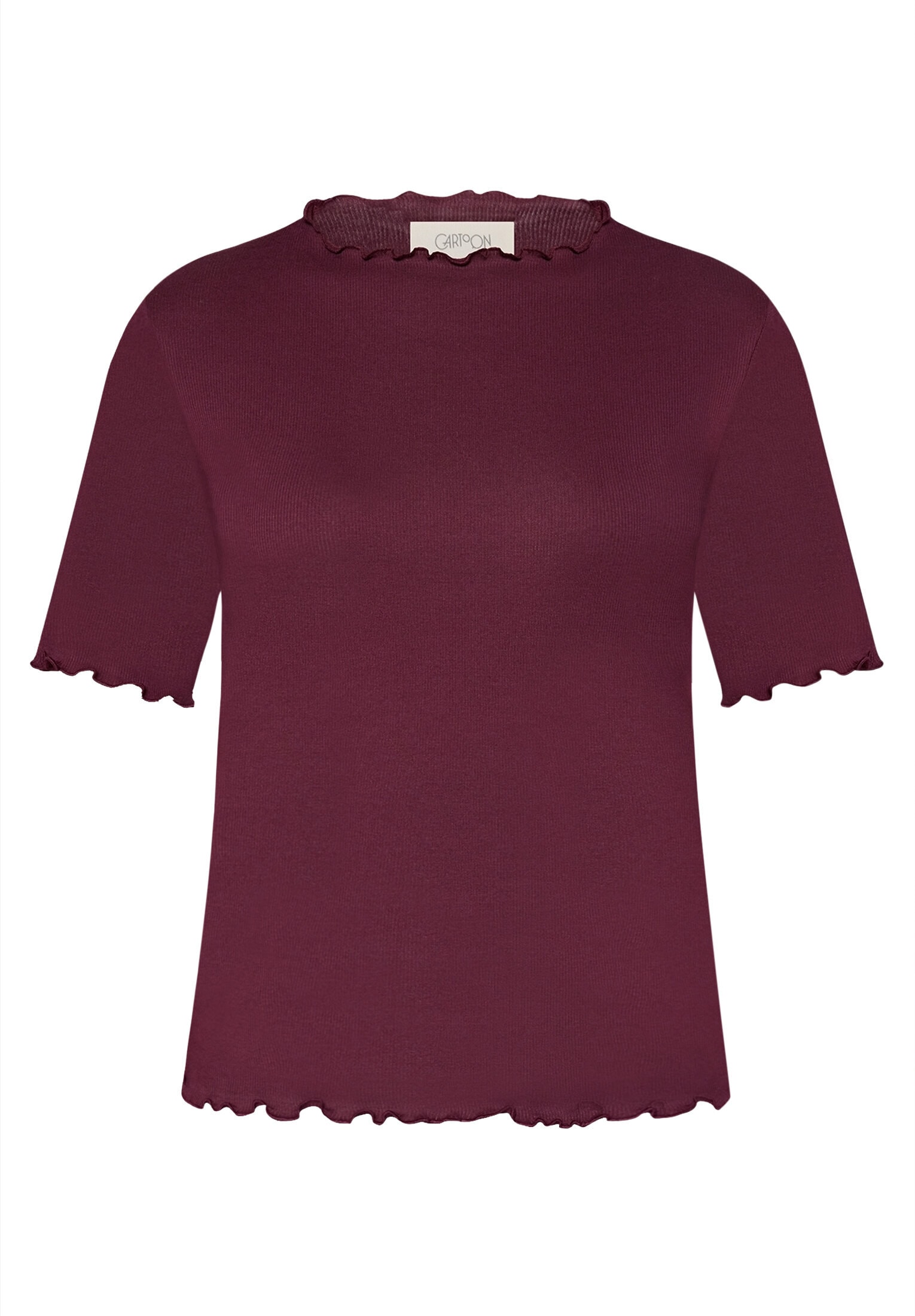 Cartoon Kurzarmshirt »Damen mit Kragen« 1