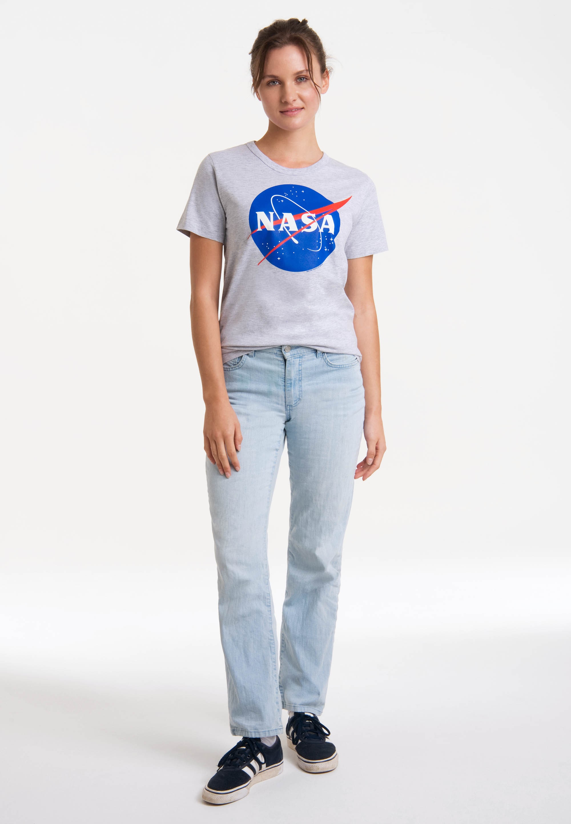 LOGOSHIRT T-Shirt »Nasa«, mit lizenziertem Print