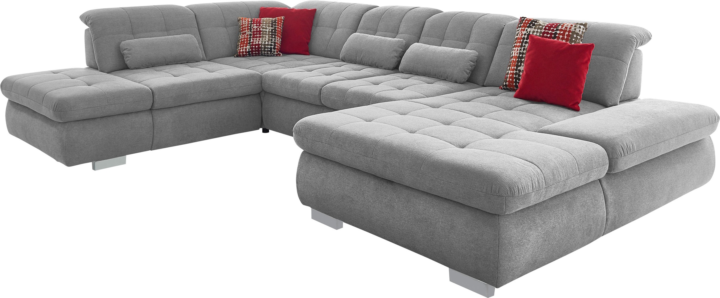 Die PlanBar Ecksofa "MP-IN17004 U-Form", wahlweise mit Funktionen, Federker günstig online kaufen