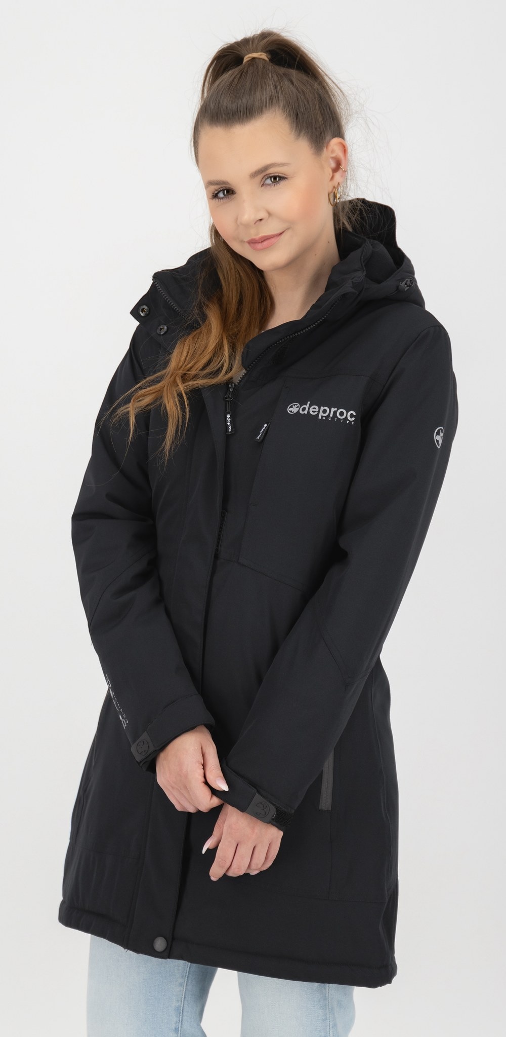 DEPROC Active Winterjacke »MONTREAL LONG WMN« mit Kapuze auch in Großen Größen erhältlich