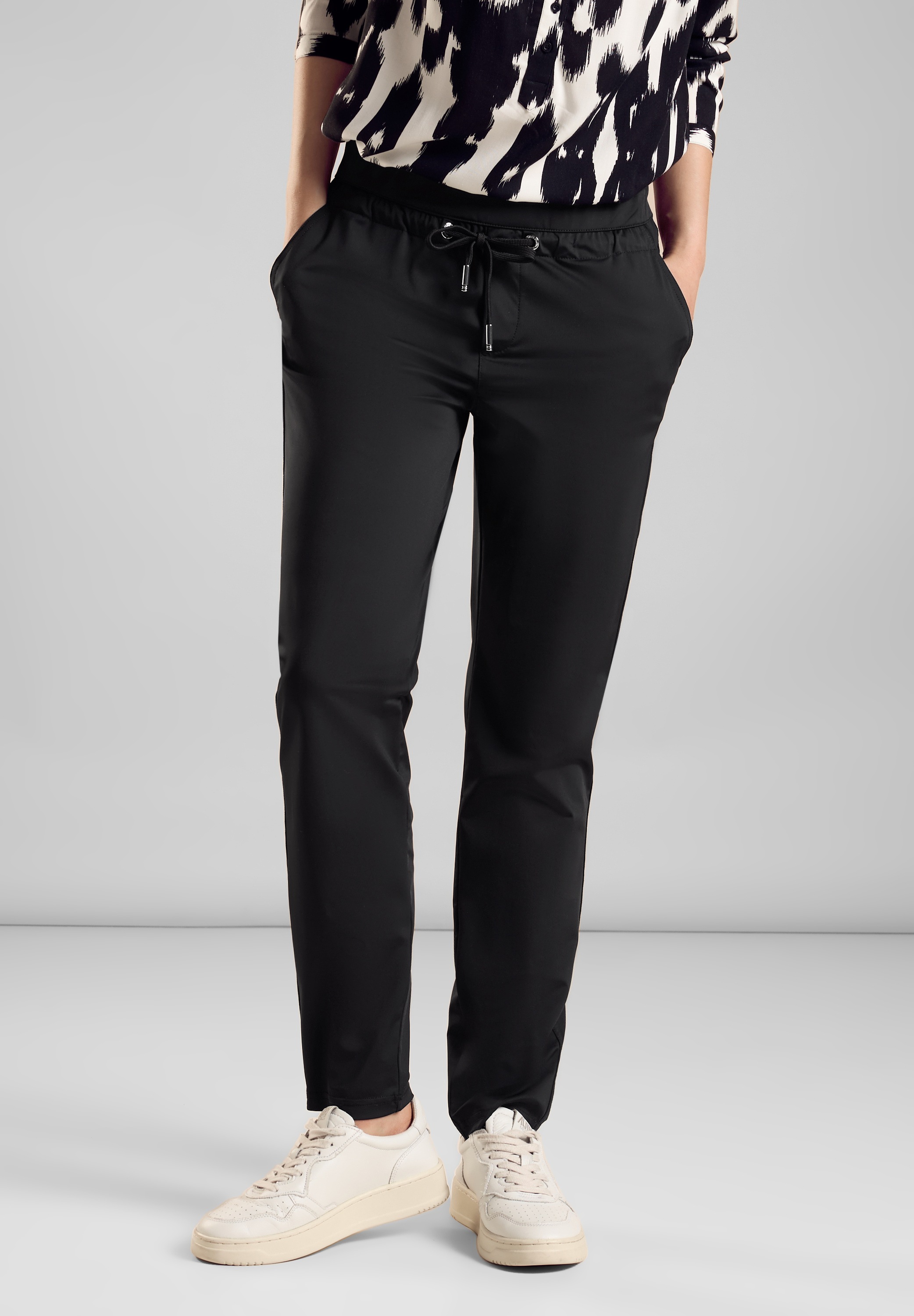 STREET ONE Jogger Pants, im elastischen Materialmix