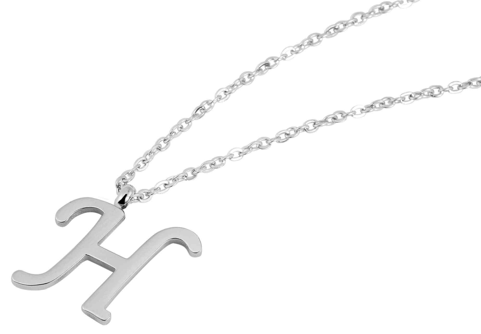 Adelia´s Kette ohne Anhänger »Unisex Halskette mit Anhänger – Buchstabe S aus Edelstahl« Ideal als Geschenk – dezent und elegant