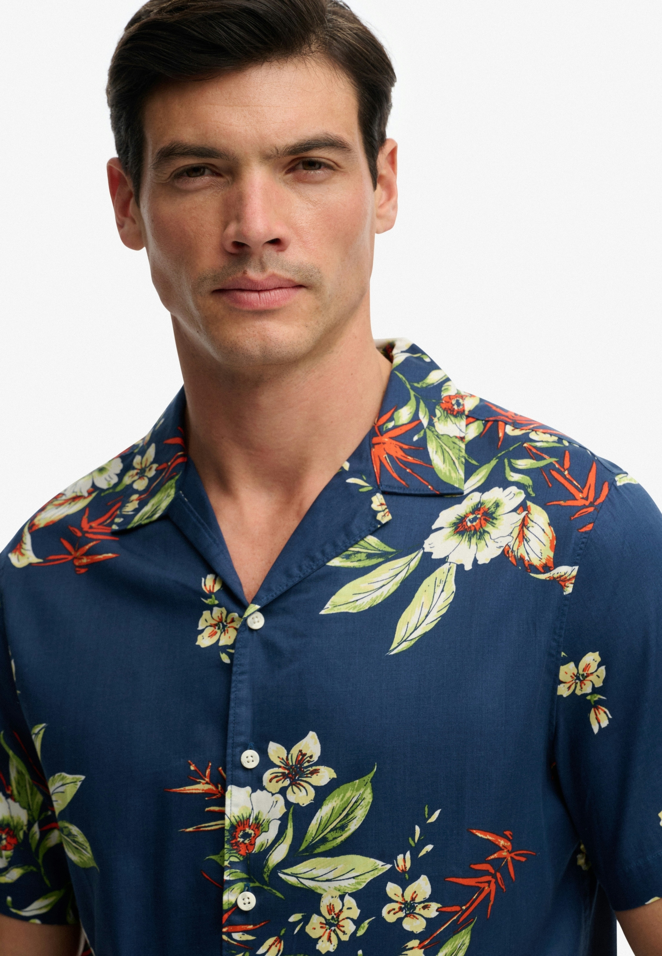 Superdry Hawaiihemd »HAWAIIAN PRINT S/S SHIRT« mit sommerlich coolem Hawaii-Blumen-Print