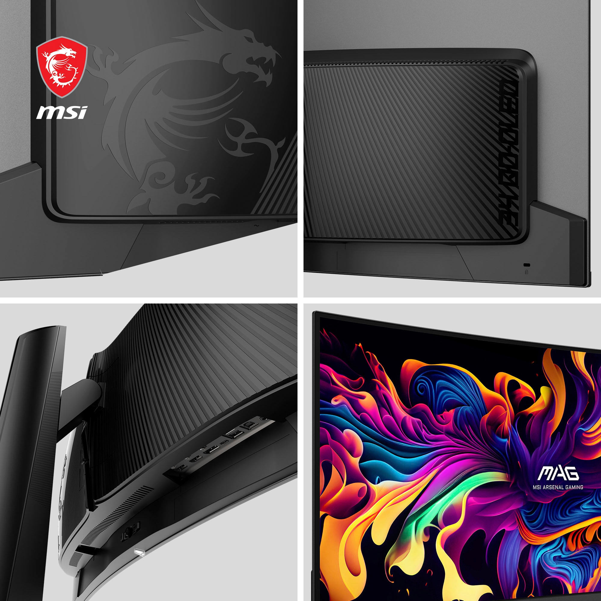 MSI Curved-Gaming-Monitor »MAG 341CQP QD-OLED«, 87 cm/34 Zoll, 3440 x 1440 px, UWQHD, 0,03 ms Reaktionszeit, 175 Hz