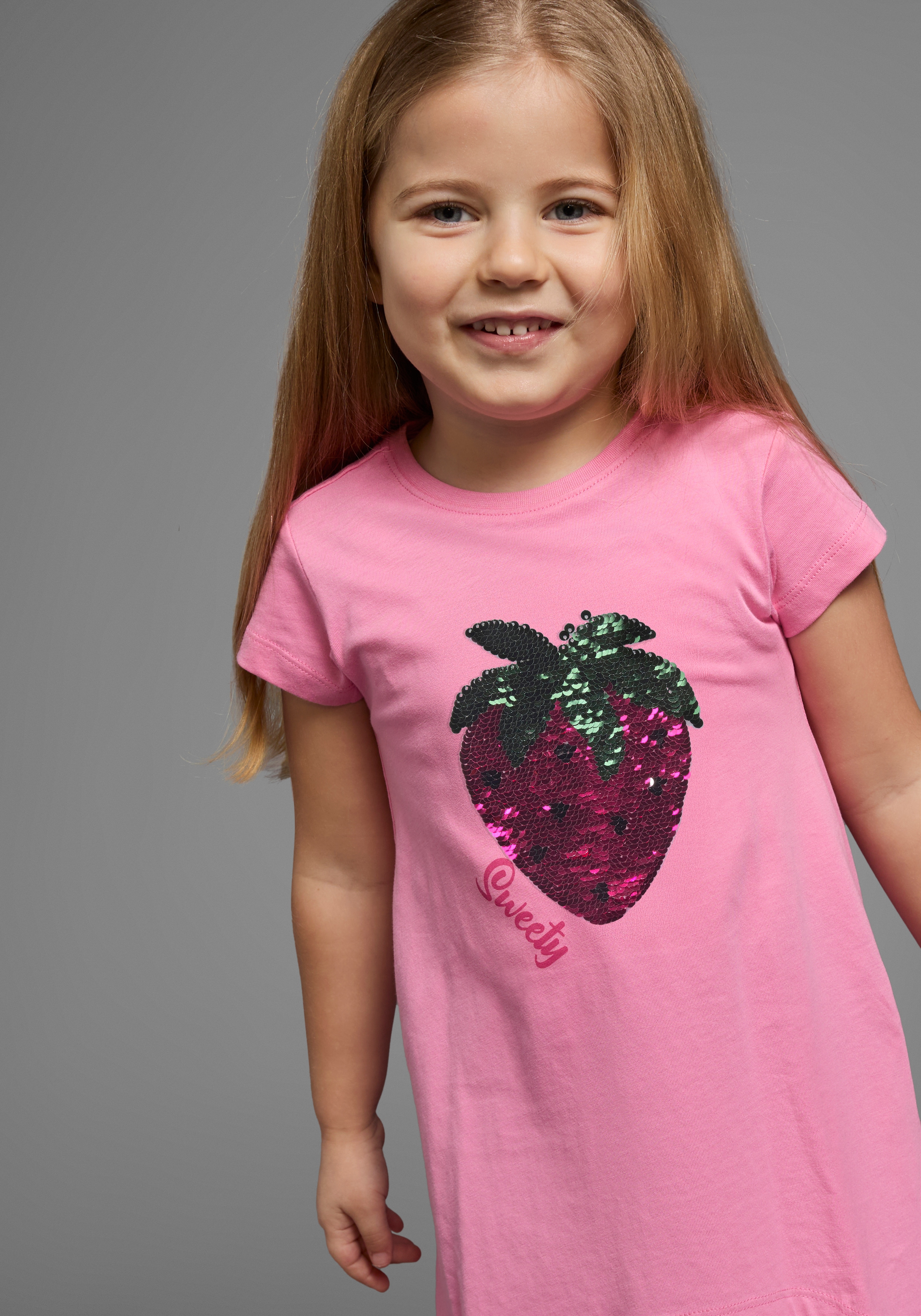 Thumbnail - KIDSWORLD Shirt & Leggings "2tlg. Set T-Shirt + Leggings mit Wendepailletten" Set, 2, 2 Stk. in 2 Farbvarianten zu trage...