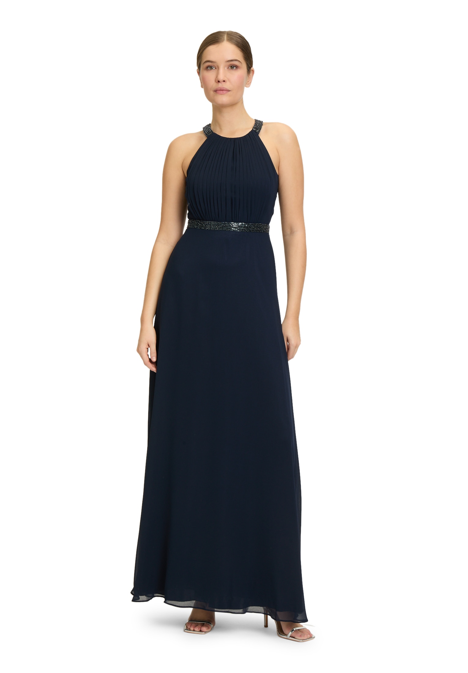 Vera Mont Abendkleid "Damen Abendkleid rückenfrei" Ohne Tasche Pailletten günstig online kaufen