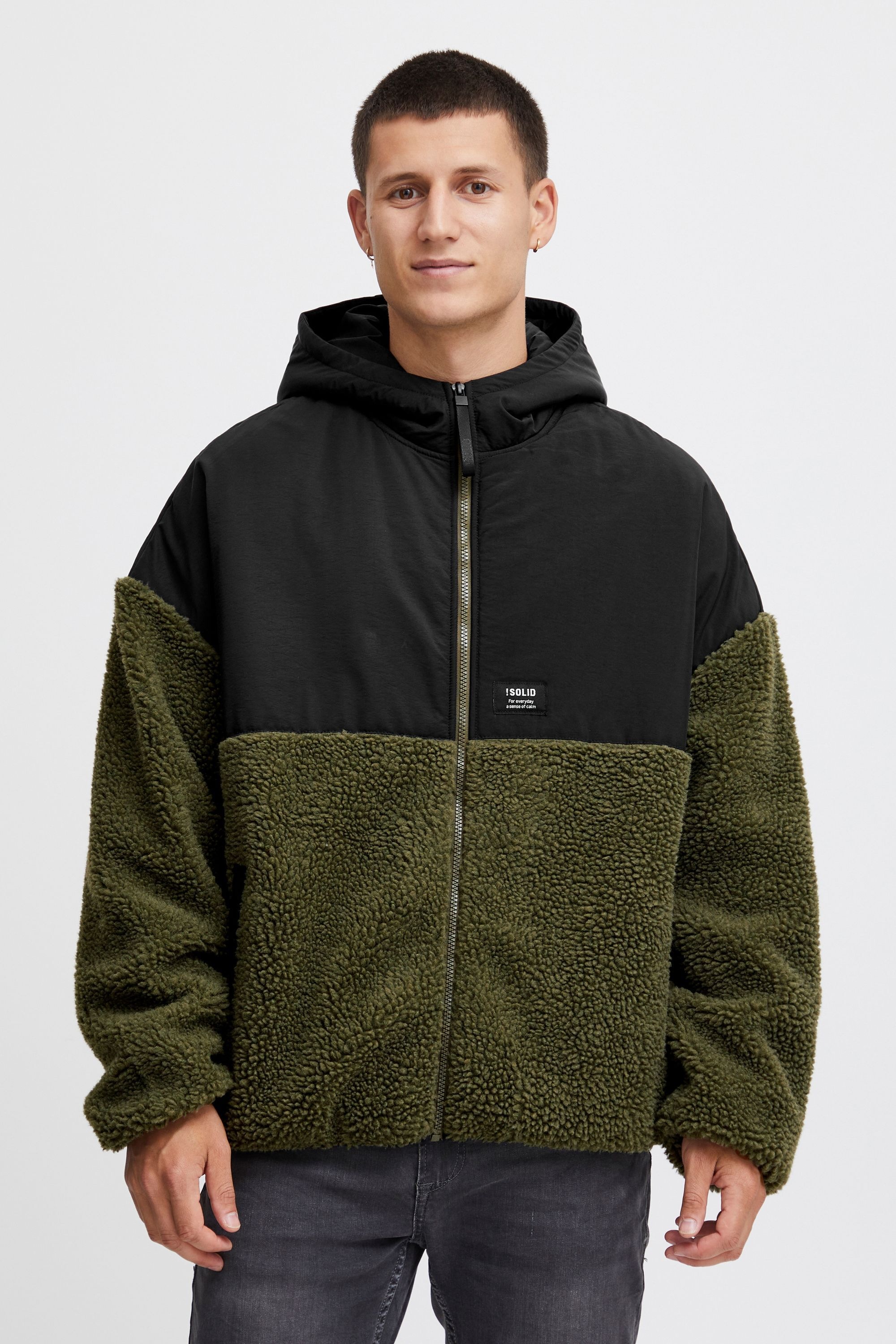 Solid Fellimitatjacke "Fellimitatjacke SDMark", mit Kapuze günstig online kaufen