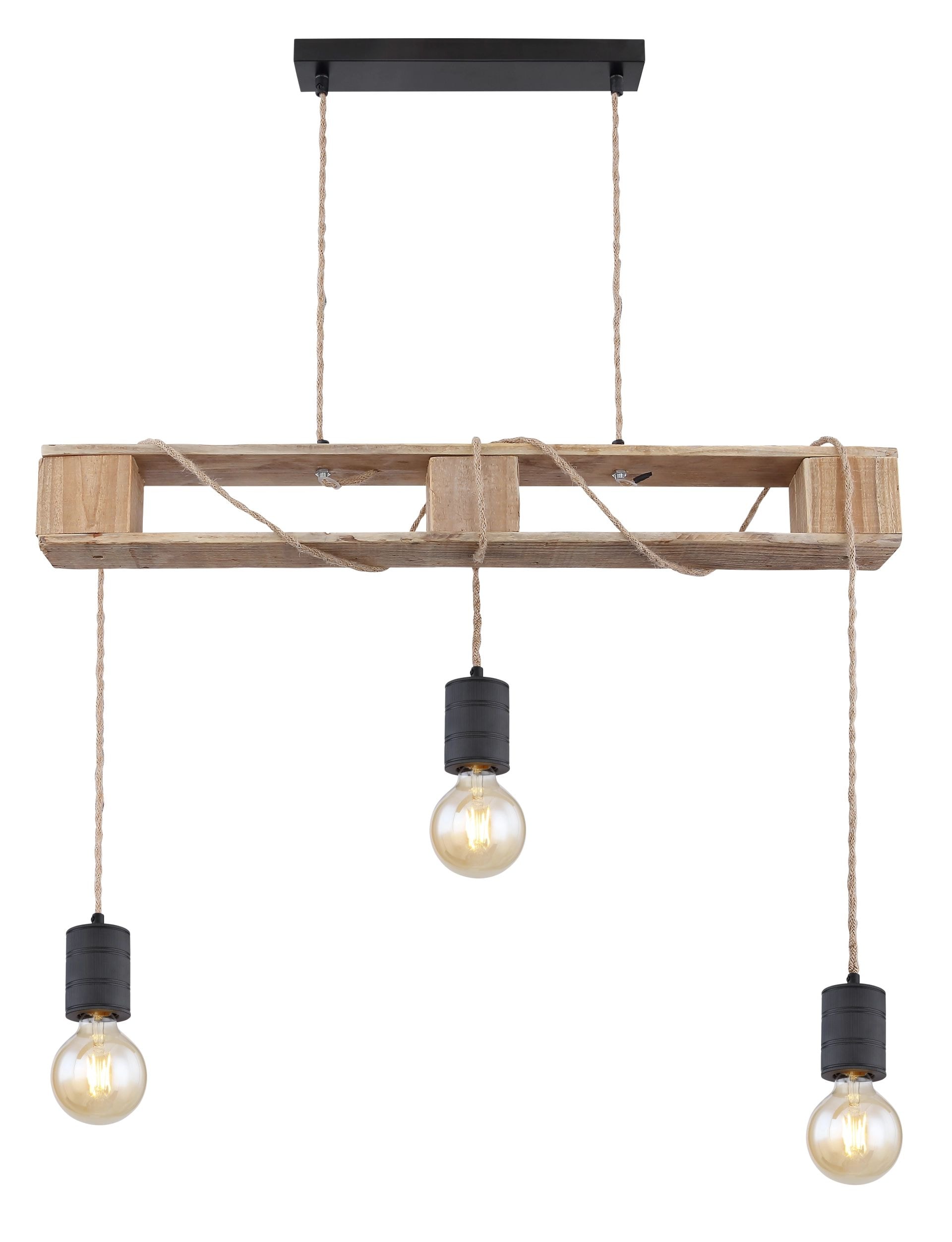 GLOBO LIGHTING Pendelleuchte »JOELLE« E27 1 Stk. Hängeleuchte, Kabel zum Herumwickeln, Höhe kürzbar, Esstisch