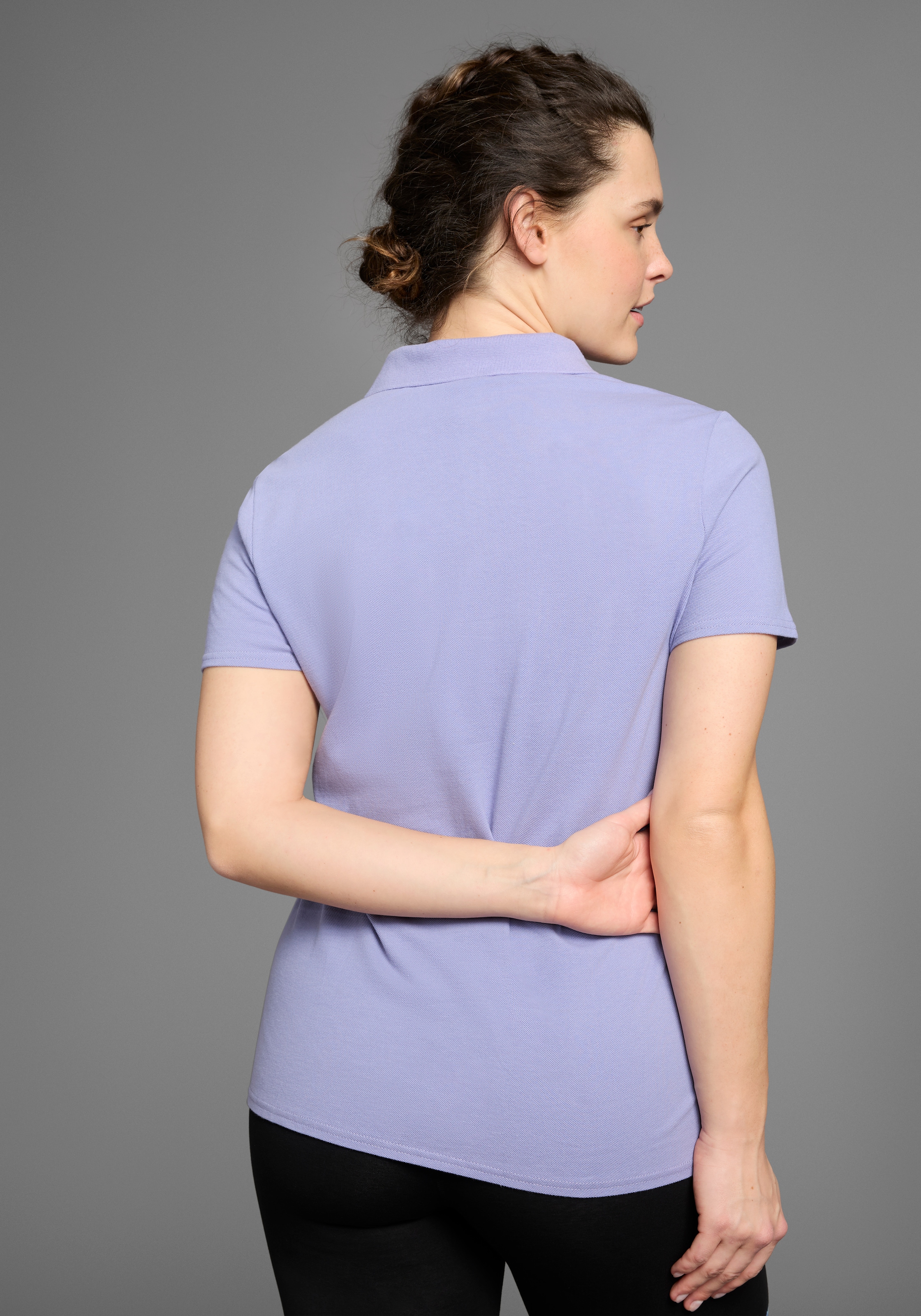 KangaROOS Poloshirt, Kurzarm, unifarben, Polokragen, aus Baumwolle