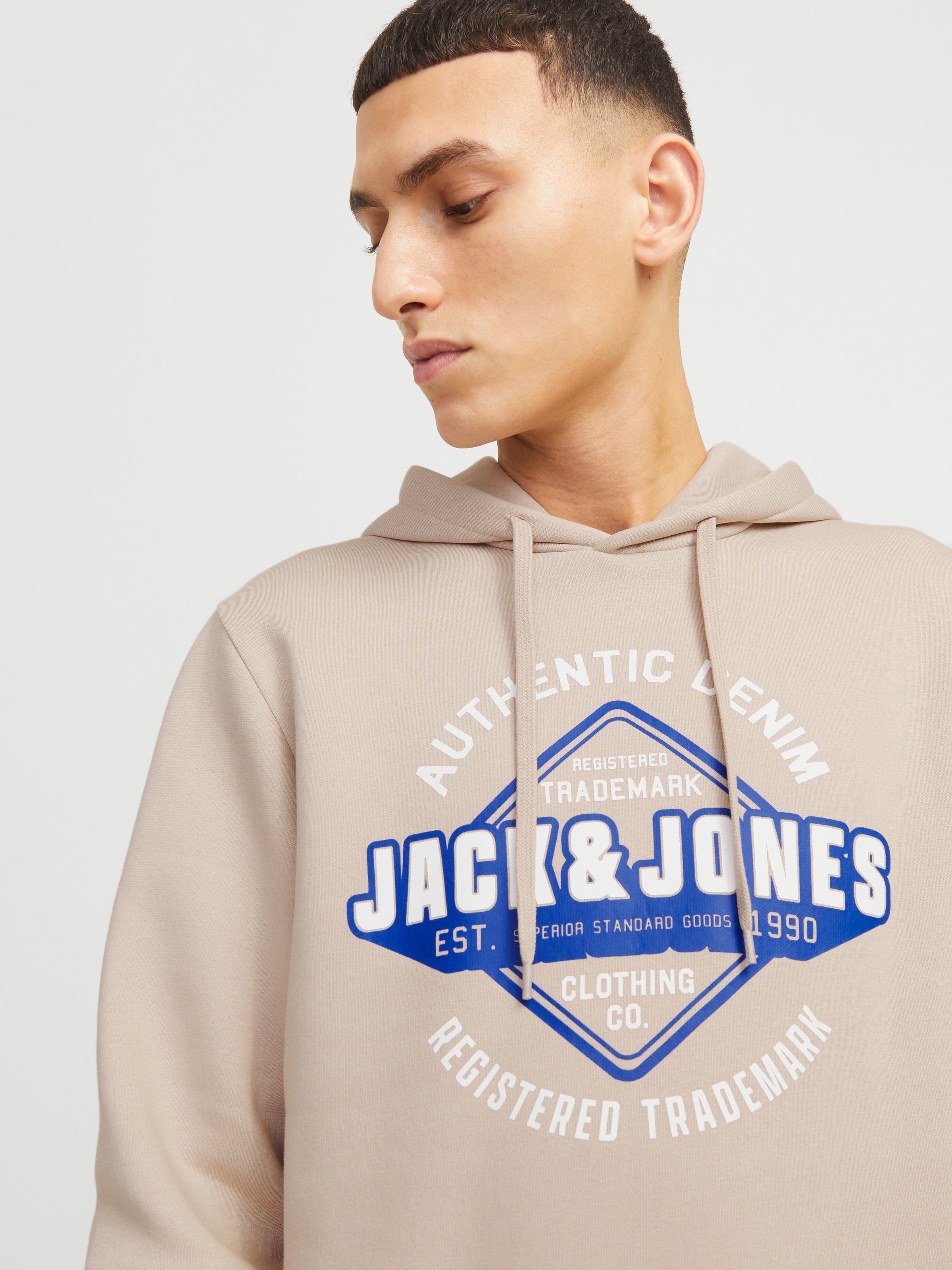 Jack & Jones Kapuzensweatshirt "JJELOGO SWEAT HOOD 2 COL 24/25 NOOS", mit L günstig online kaufen