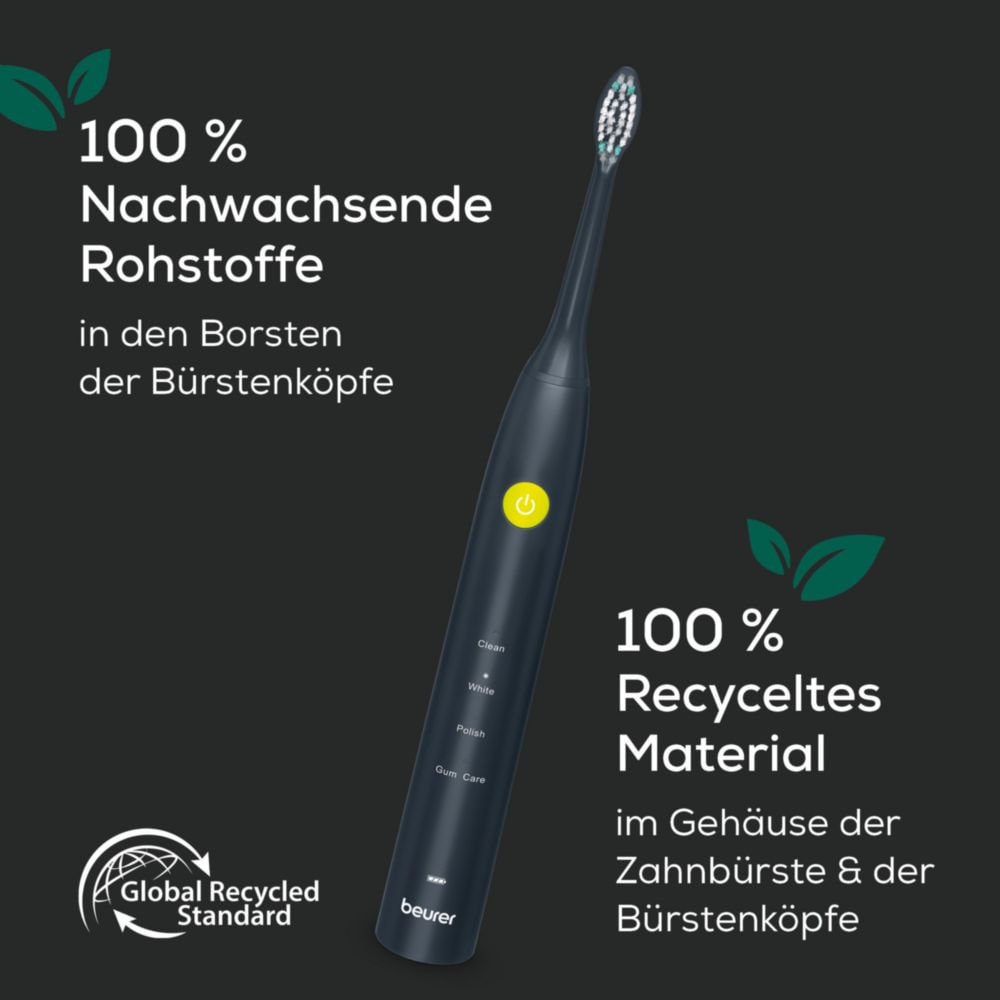 BEURER Elektrische Zahnbürste »SC 30, mit 4 Putzmodi«, 2 St. Aufsteckbürsten, Mit 80.000 Schwingungen/Min für sanfte und effektive Reinigung
