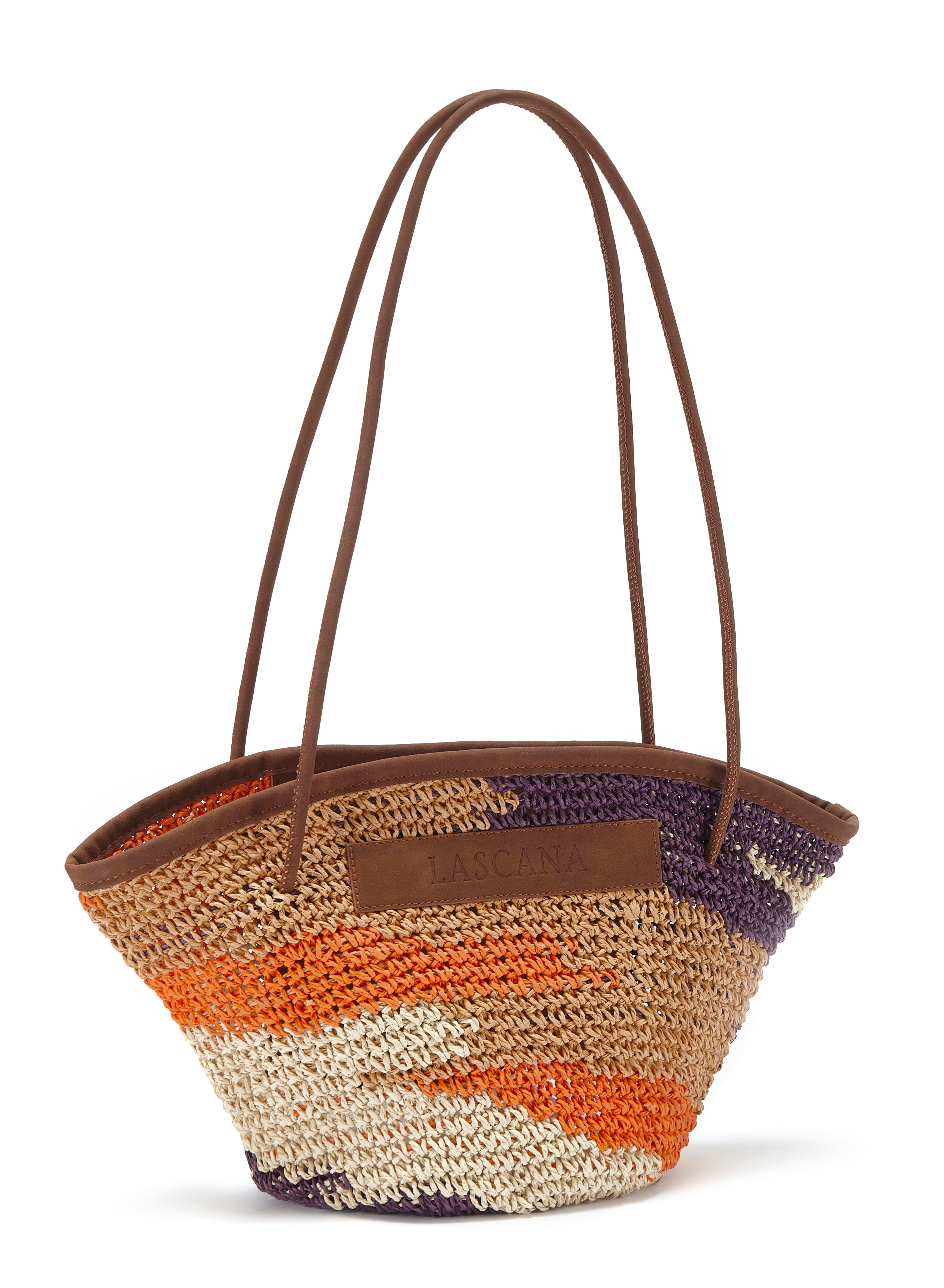LASCANA Shopper "Strandtasche, Schultertasche, Korbtasche, Tragetasche, Einkaufstasche" Handtasche in modischer Bast-Optik