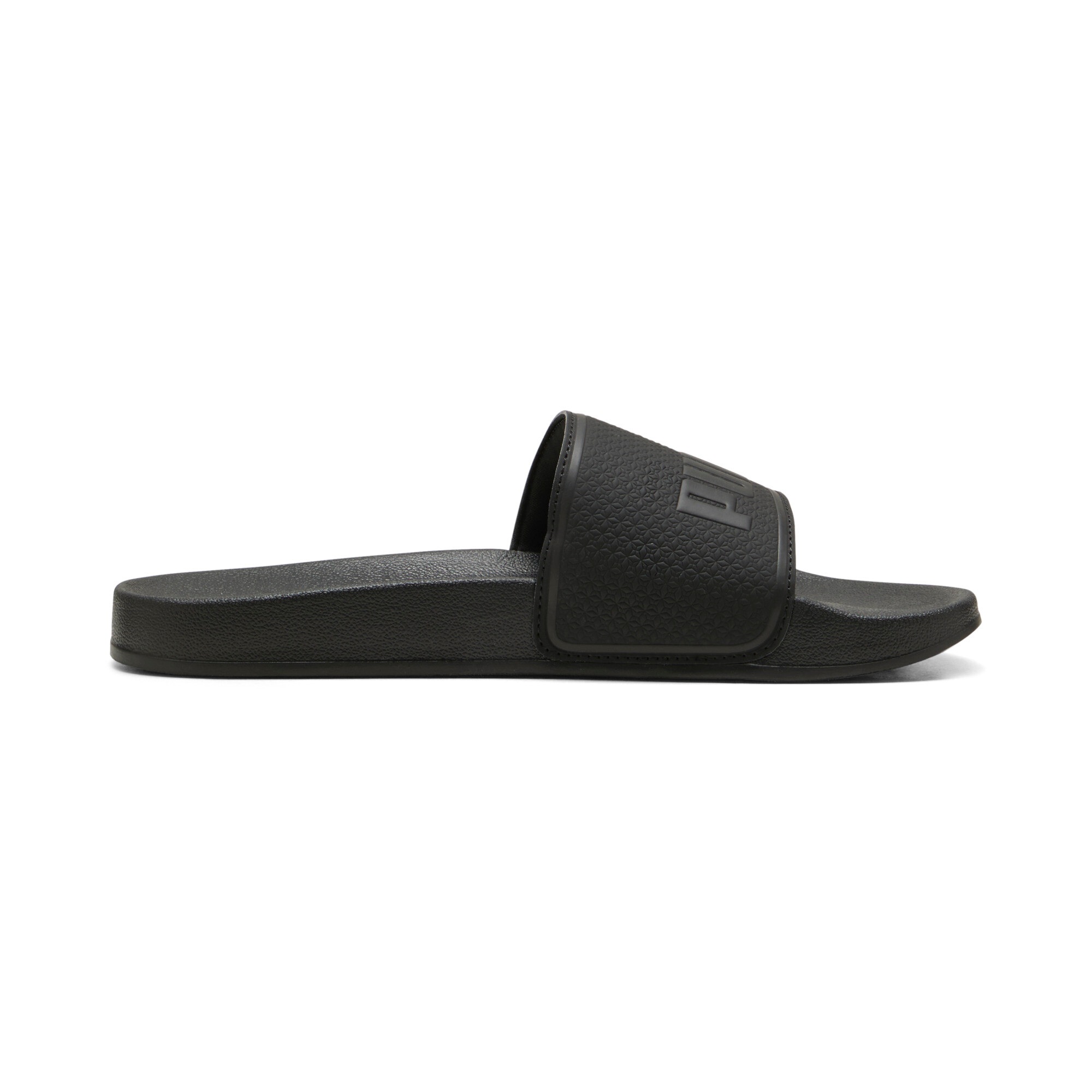 Badesandale PUMA "LEADCAT 2.0 BX", Herren, Gr. 44,5, schwarz (puma schwarz, puma schwarz), Synthetik, unifarben, Schuhe, gepolsterter Lederriemen, geformtes Fußbett 2
