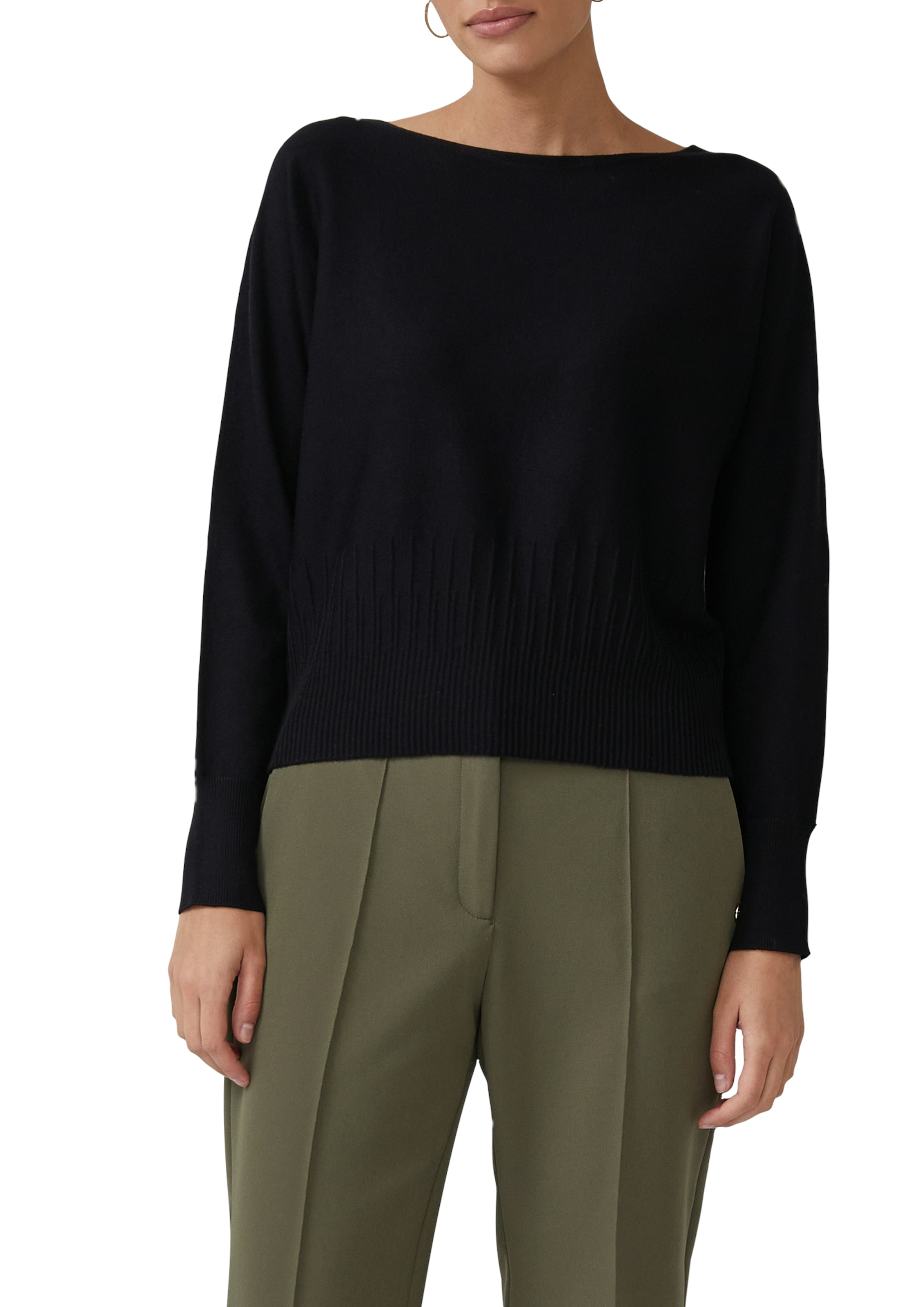 s.Oliver BLACK LABEL Strickpullover, mit Fledermausärmeln günstig online kaufen