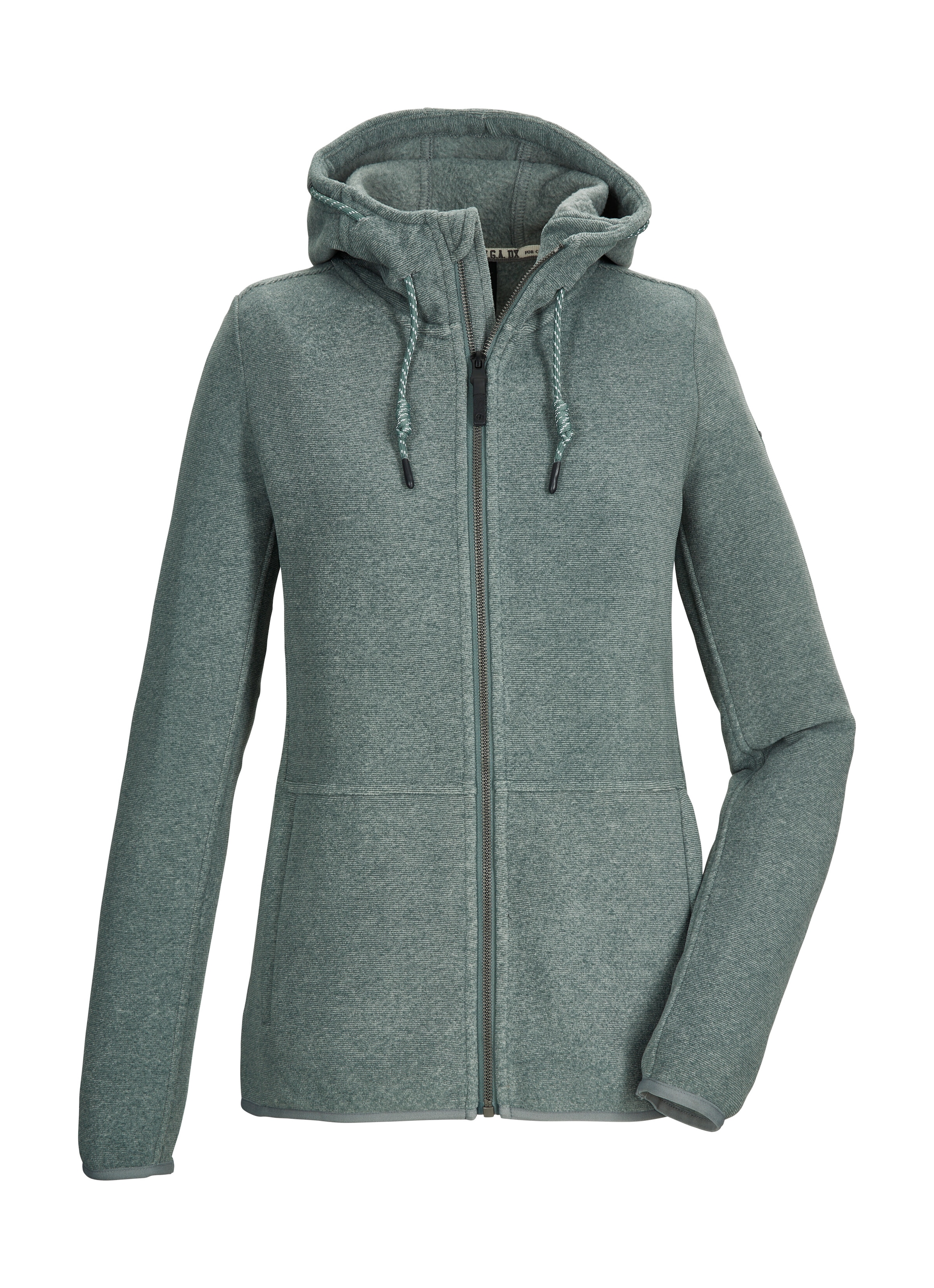 G.I.G.A. DX by killtec Fleecejacke "GW 19 WMN KNTFLC JCKT" Leichte Damen Strickfleecejacke mit Kapuze und Kinnschutz